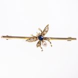 A LATE VICTORIAN INSECT BROOCH