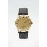 A GENTS 18ct GOLD AUDEMARS PIGUET STRAP WATCH