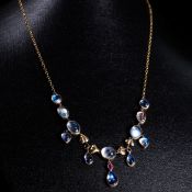 A LATE VICTORIAN MOONSTONE NECKLACE