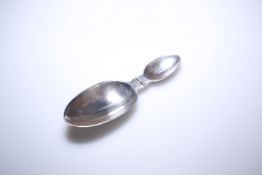 A GEORGE V SILVER FOLDING MEASURING SPOON, FRANCIS HIGGINS & SON, LONDON 1919