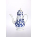 A STAFFORDSHIRE PEARLWARE COFFEE POT, c. 1820, ATTRIBUTED TO WILLIAM GREATBATCH