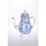 A STAFFORDSHIRE PEARLWARE COFFEE POT, c. 1820