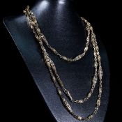 A VICTORIAN GUARD CHAIN