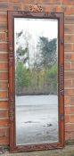 A CHINESE HARDWOOD MIRROR, EARLY 20TH CENTURY