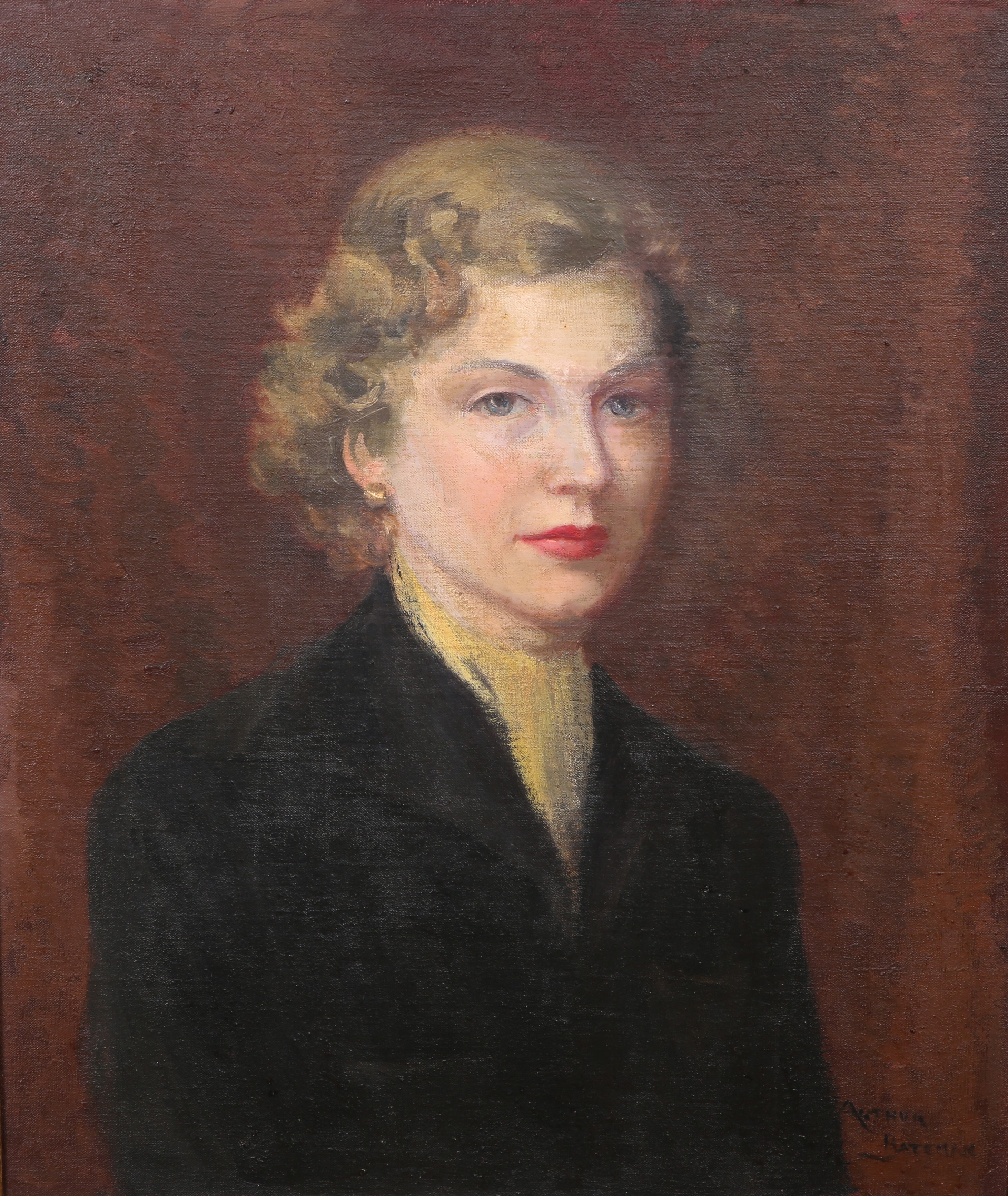 REV. ARTHUR BENJAMIN BATEMAN (1883-1970), PORTRAIT OF MRS ERIC COX
