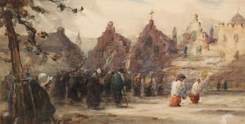 THOMAS WILLIAM MORLEY (1859-1925), THE PROCESSION, BRITTANY