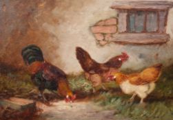 E.S. ENGLAND (FL. 1890-1910), HENS, A PAIR