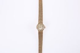 A LADY'S 9ct GOLD OMEGA WRISTWATCH