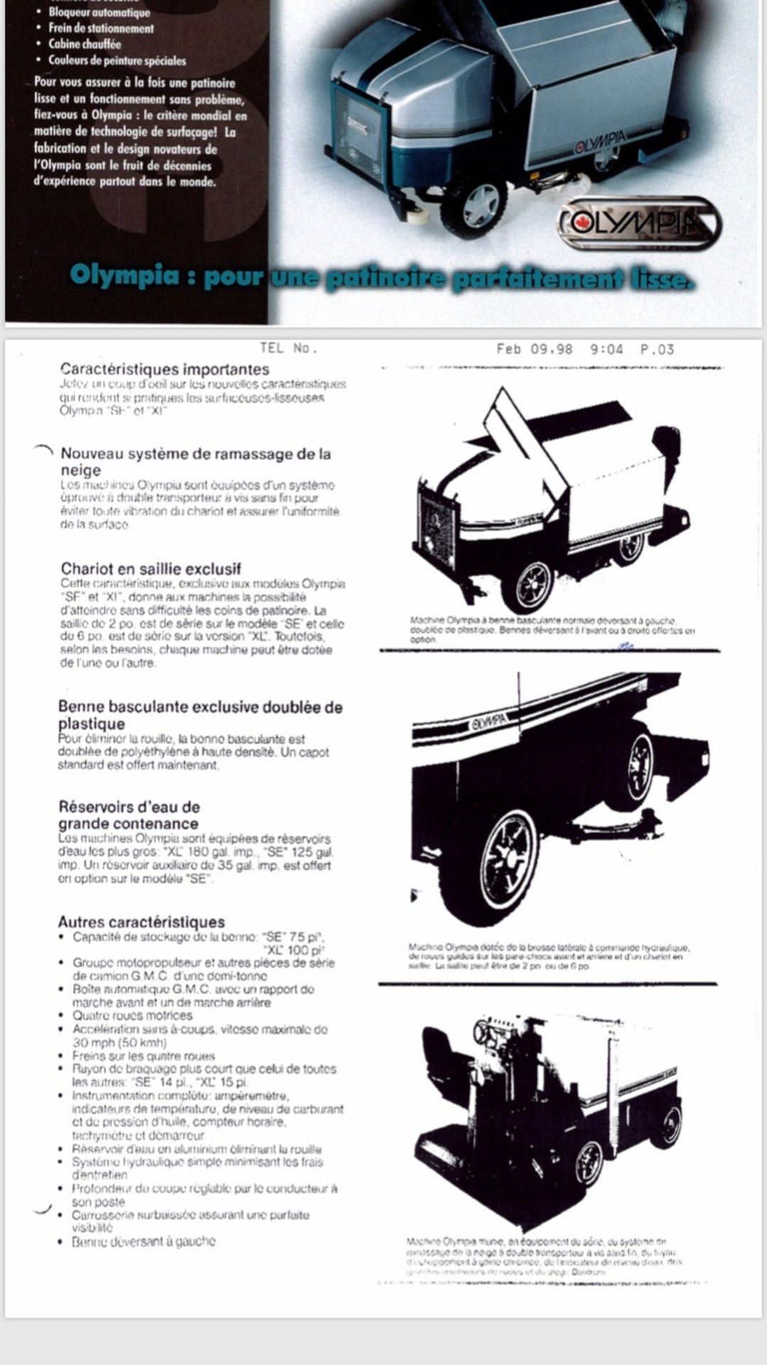 1985 Zambonie  reconditionné en 1994 , Idéal pour aréna et ou sentier anneau de glace   Spectres - Image 3 of 3