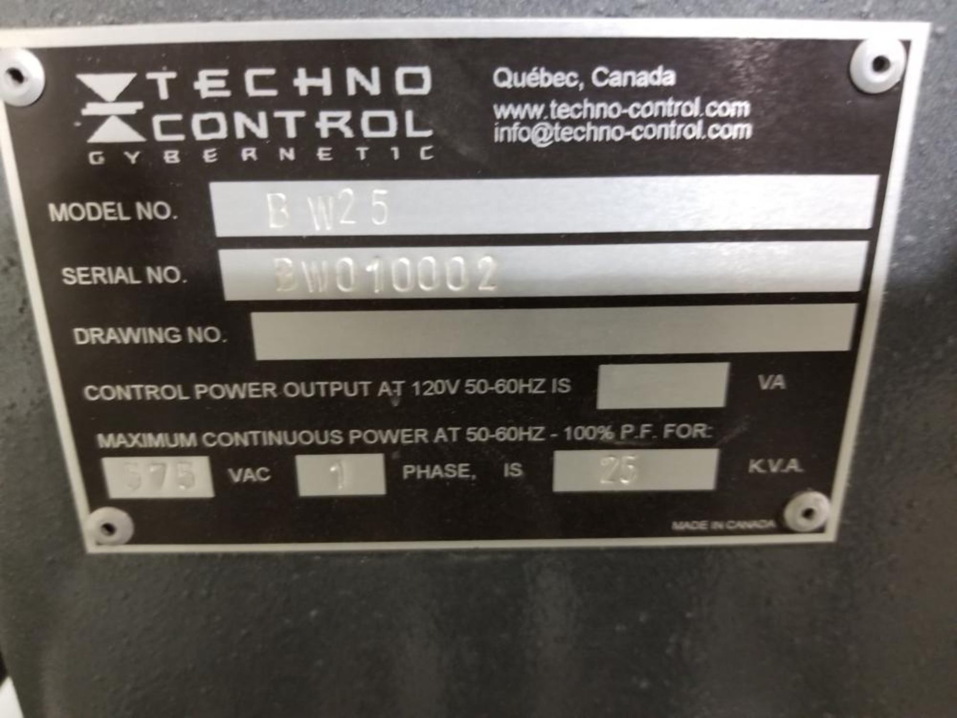 2 TECHNO CONTROL BWF35, 575 volts TECHNO CONTROL welding machines / 2 Soudeuses TECHNO CONTROL - Image 2 of 3