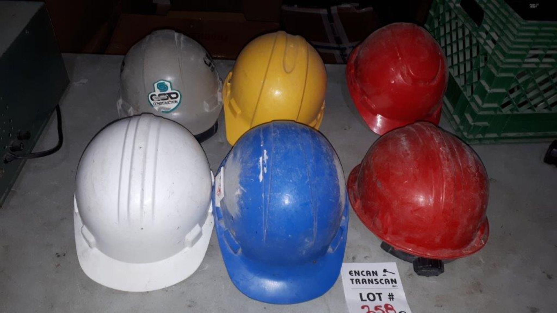 LOT: (6) Asst. Hard Hats