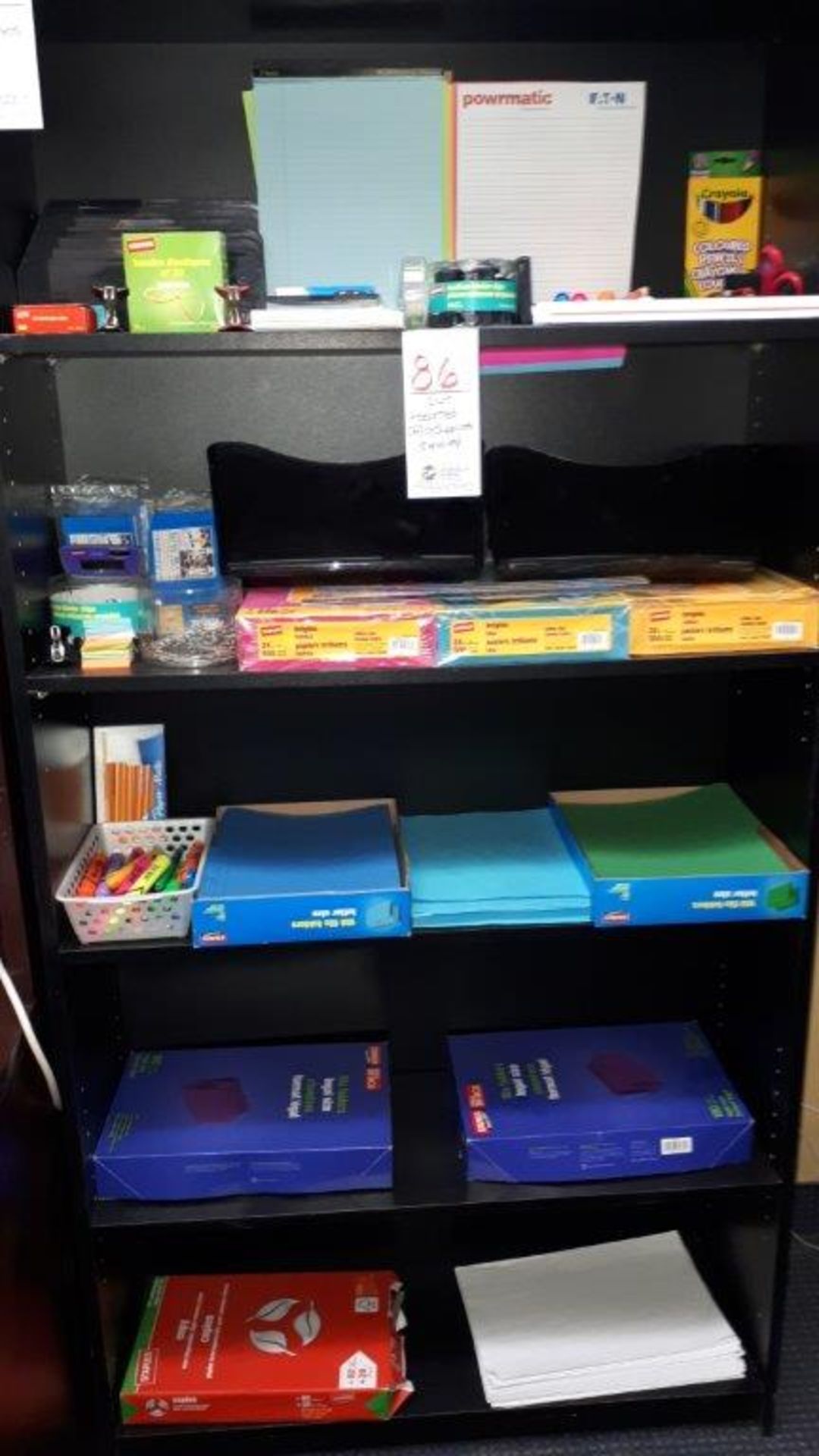 Assorted office supplies,5 shelves(Lot)