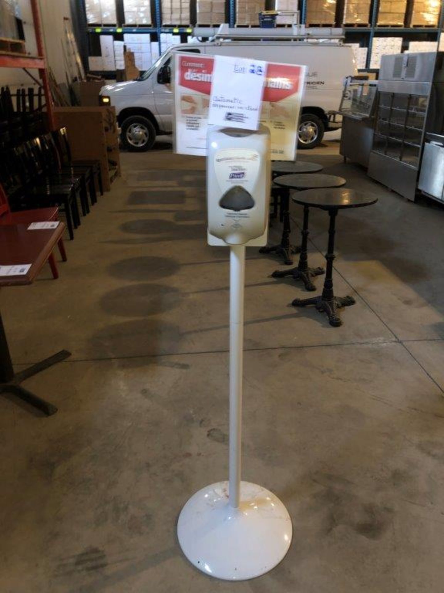 Automatic dispenser on stand