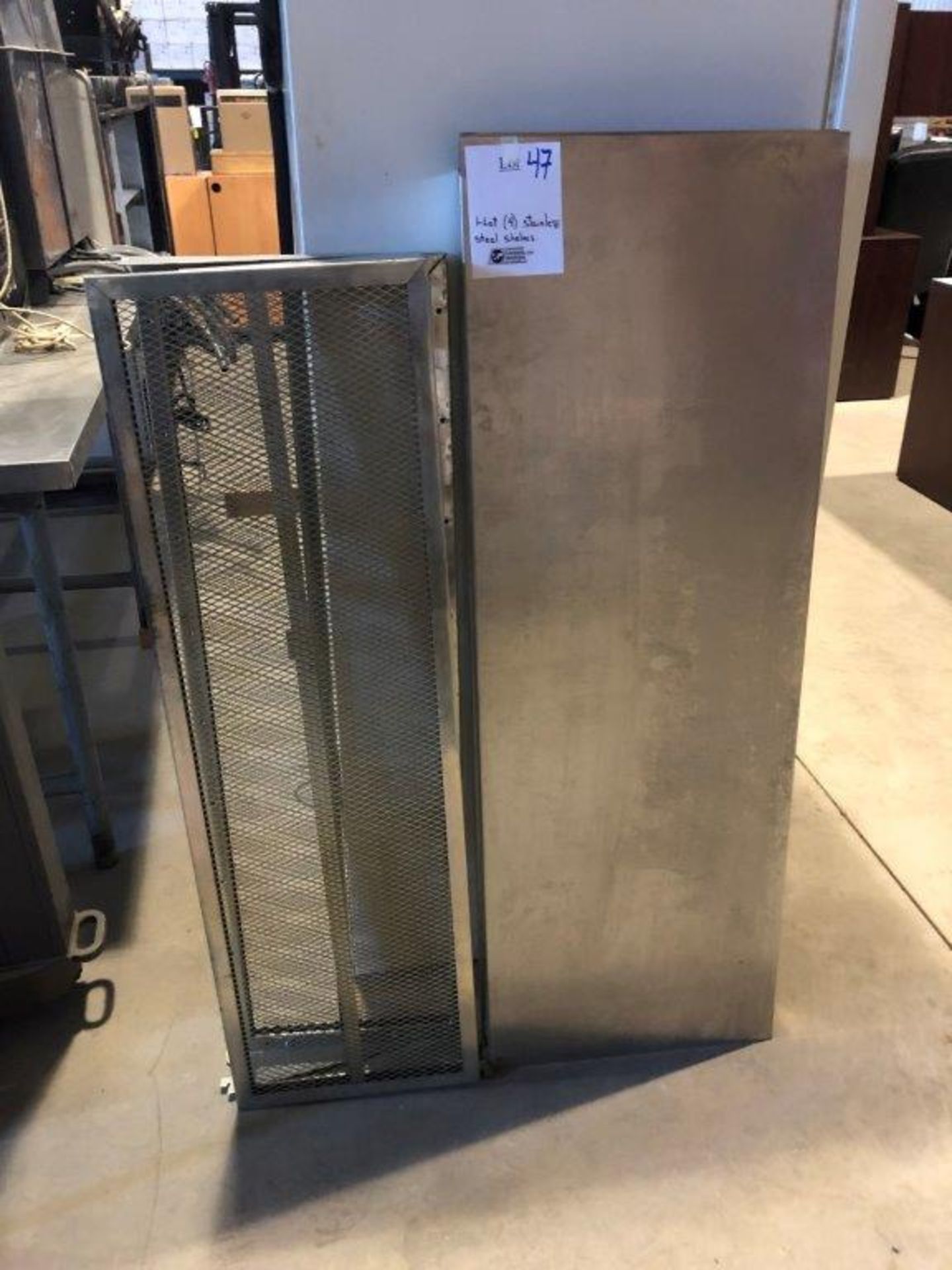 1-Lot (4) Stainless steel shelves