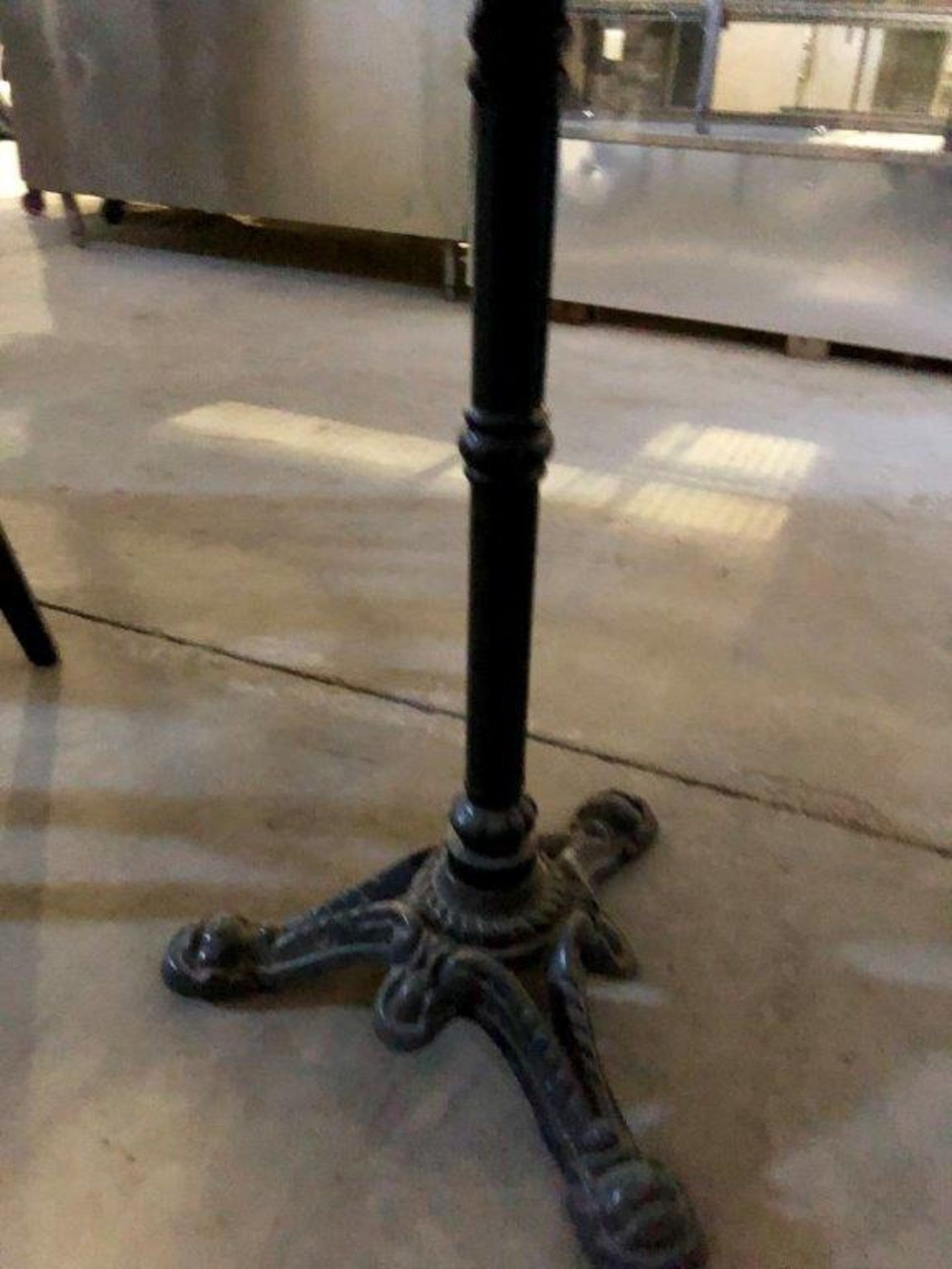Bistro tables w/cast iron base 26"x24" - Image 2 of 3