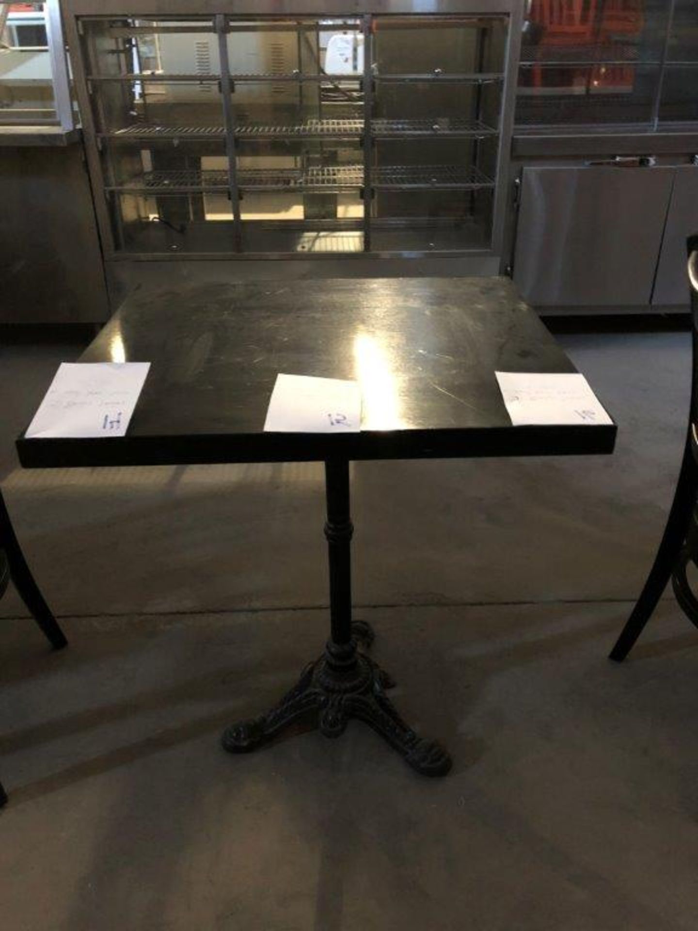 Bistro tables w/cast iron base 26"x24"