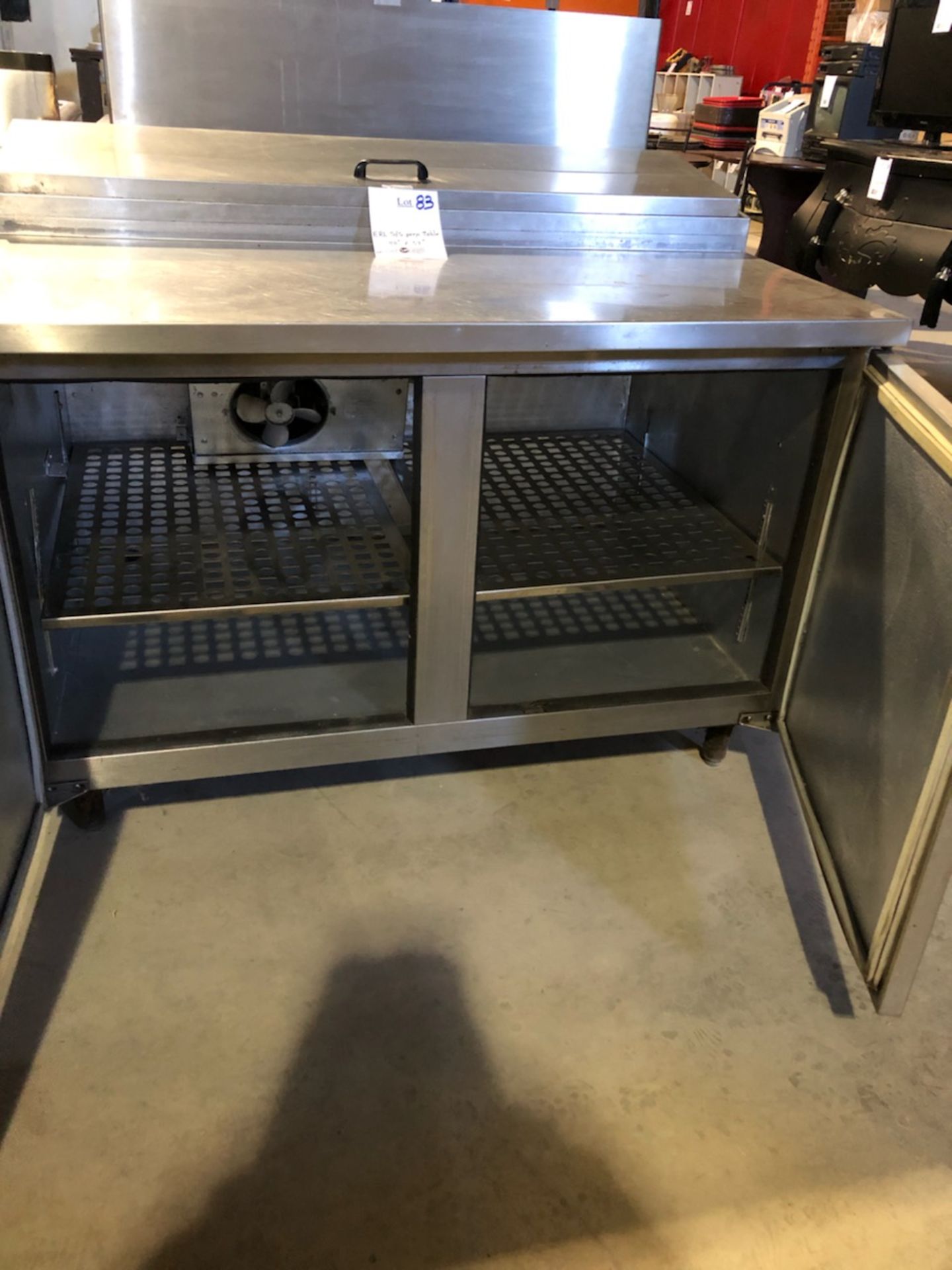 ERL Stainless steel prep table,48"x34",no compressor - Image 2 of 2