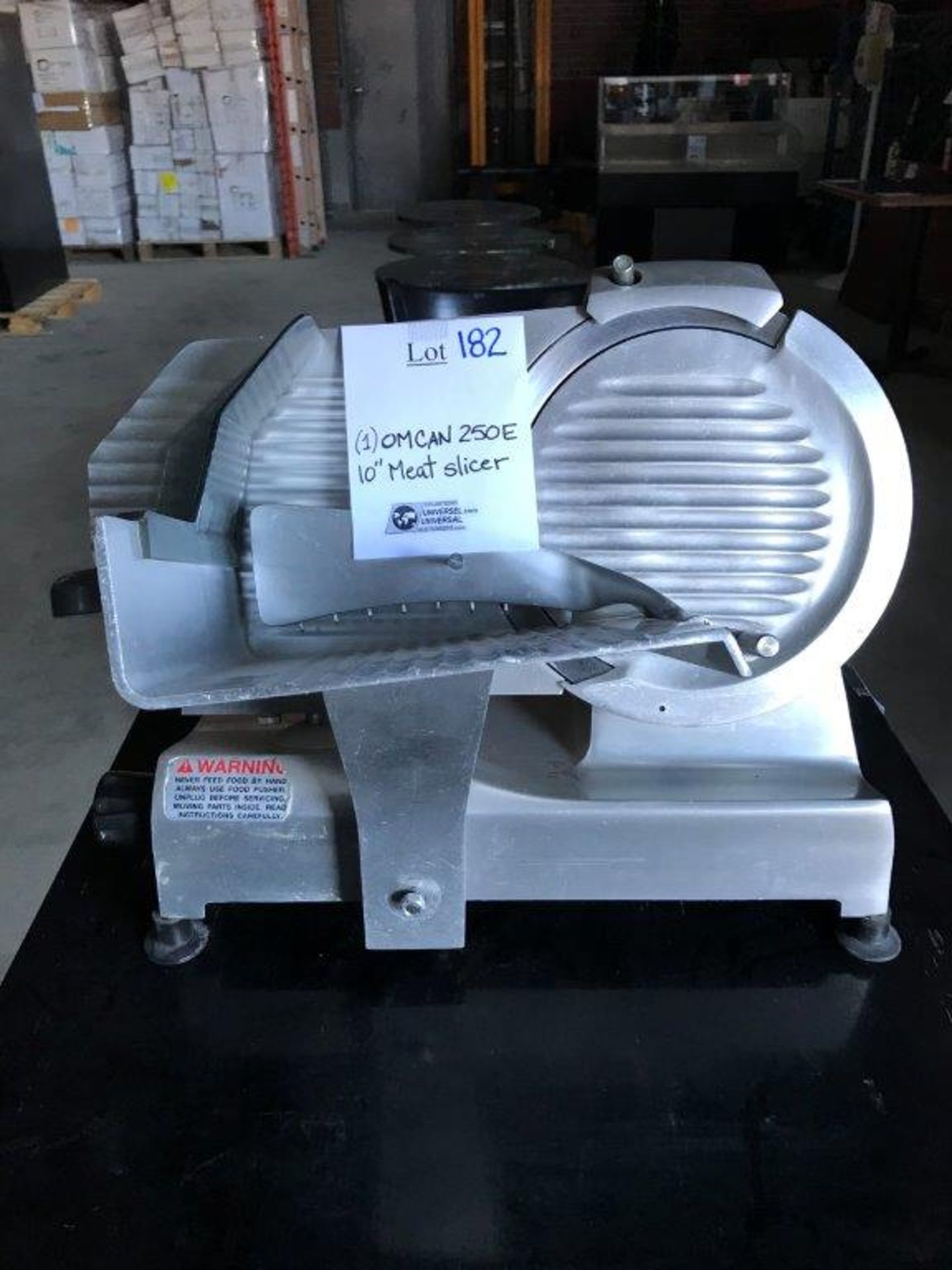 OMCAN 250E 10'' Meat slicer