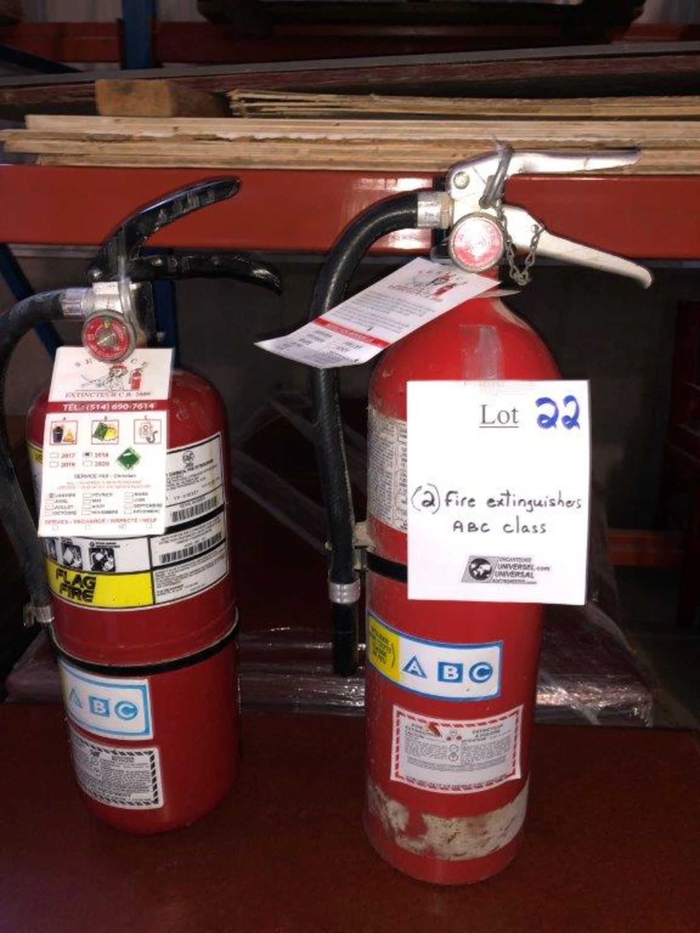 Fire extinguishers, ABC class