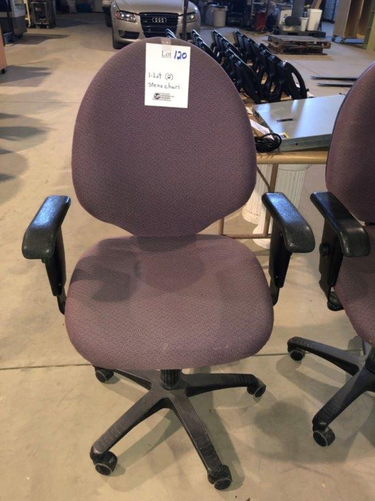 1-Lot (2) Steno chairs