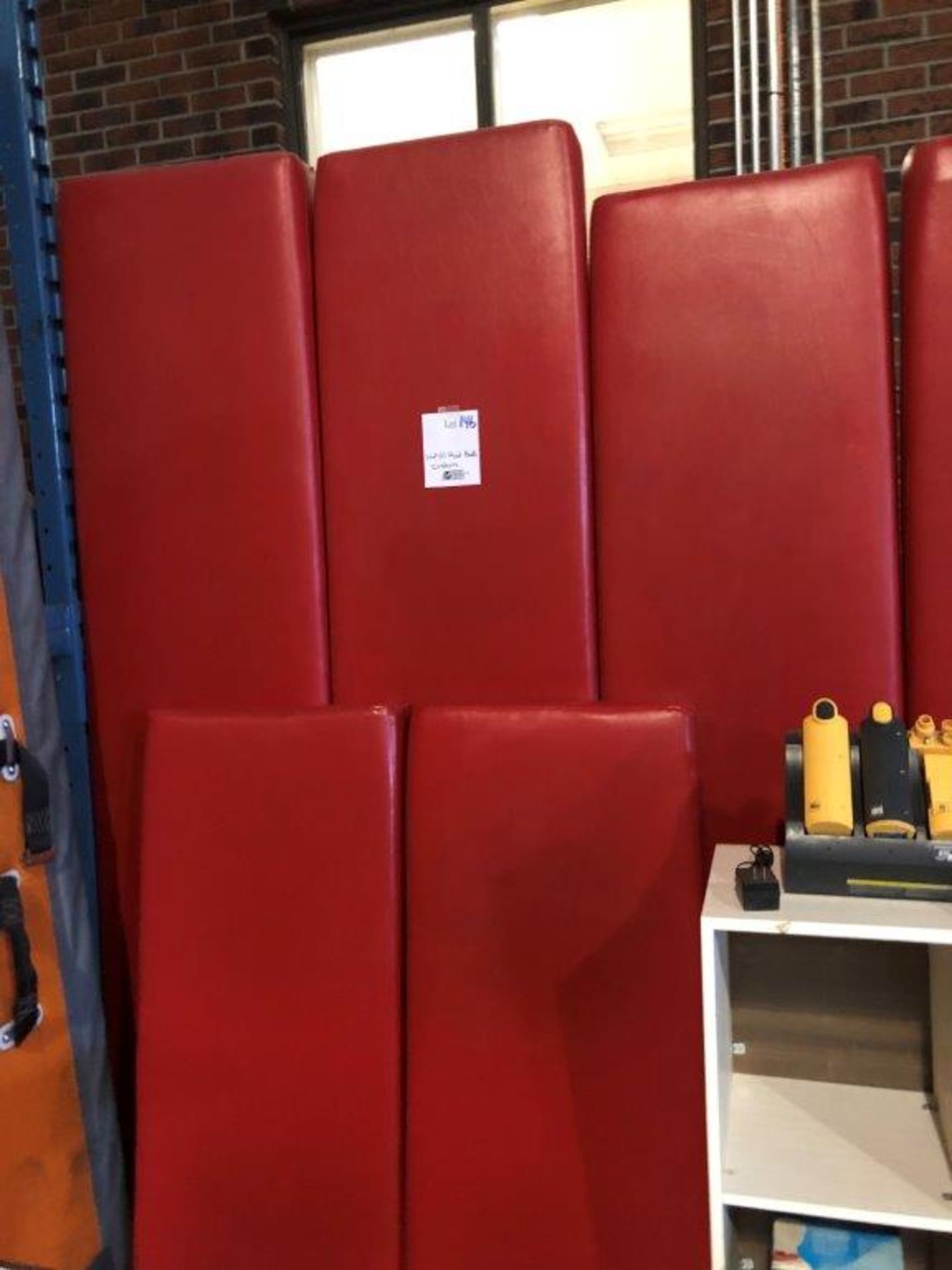 1-Lot (11) Red booth cushions