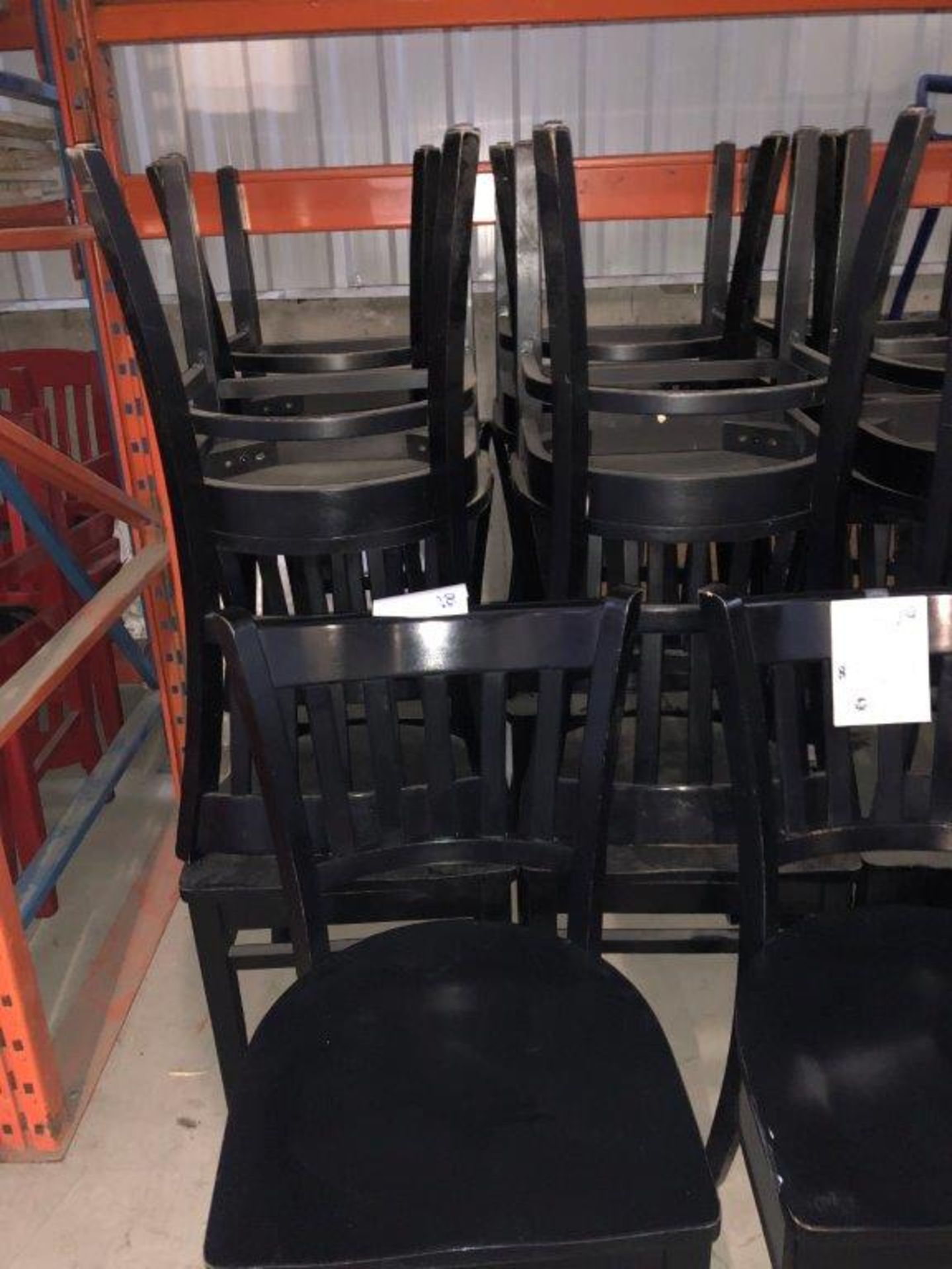 Restaurant chairs(black) - Image 2 of 2