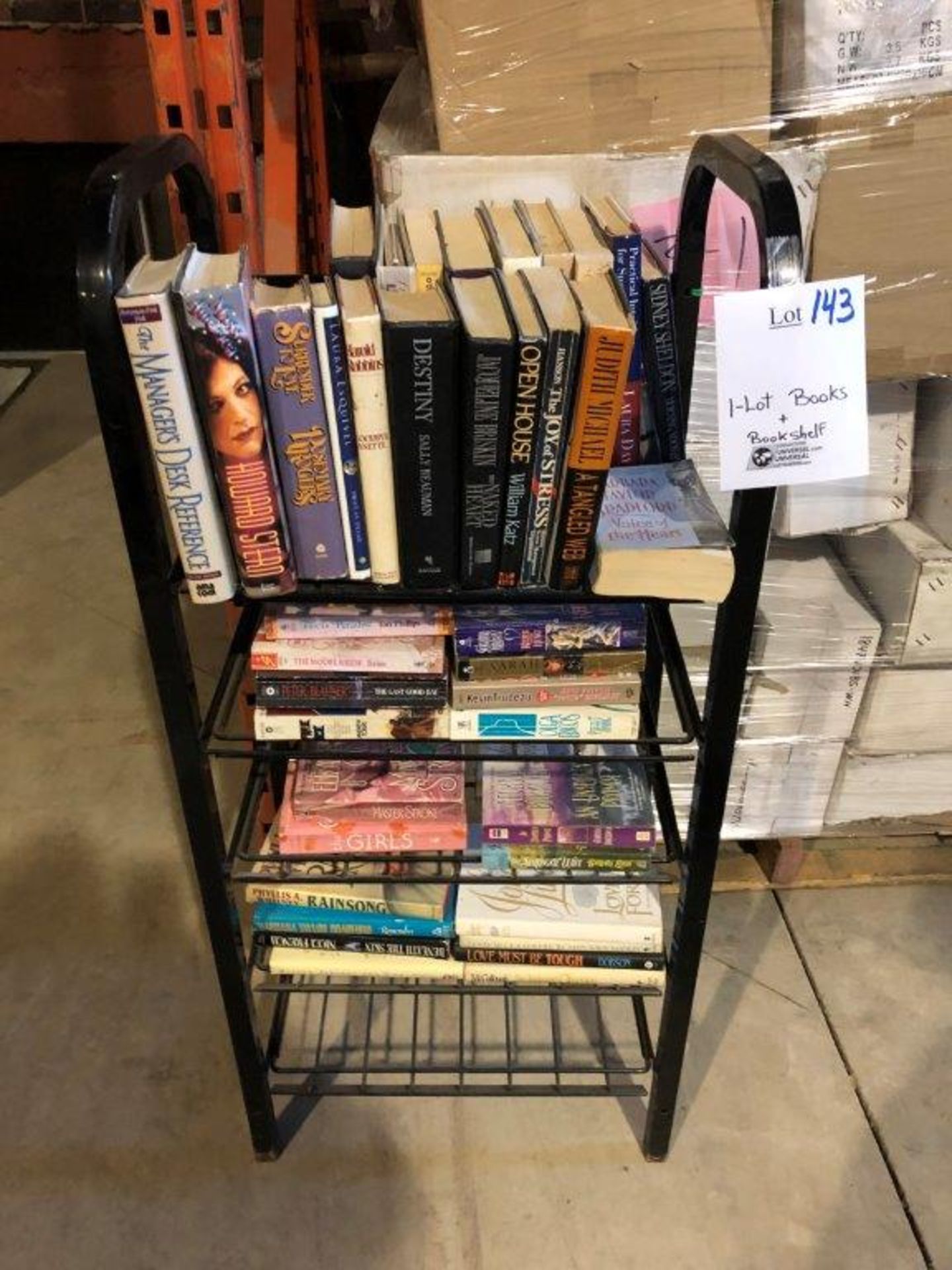 1-Lot Books & bookshelf