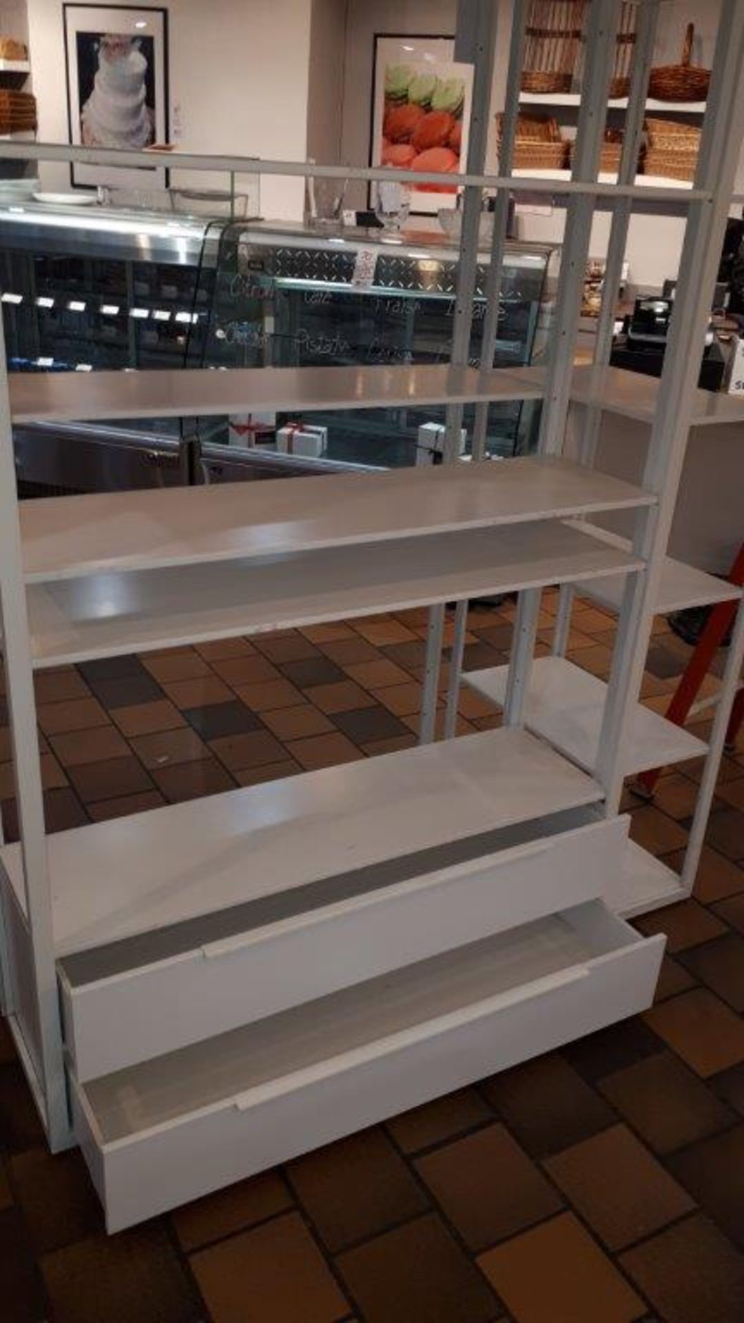 Display rack w/2 drawers & 4 shelves - Image 2 of 2