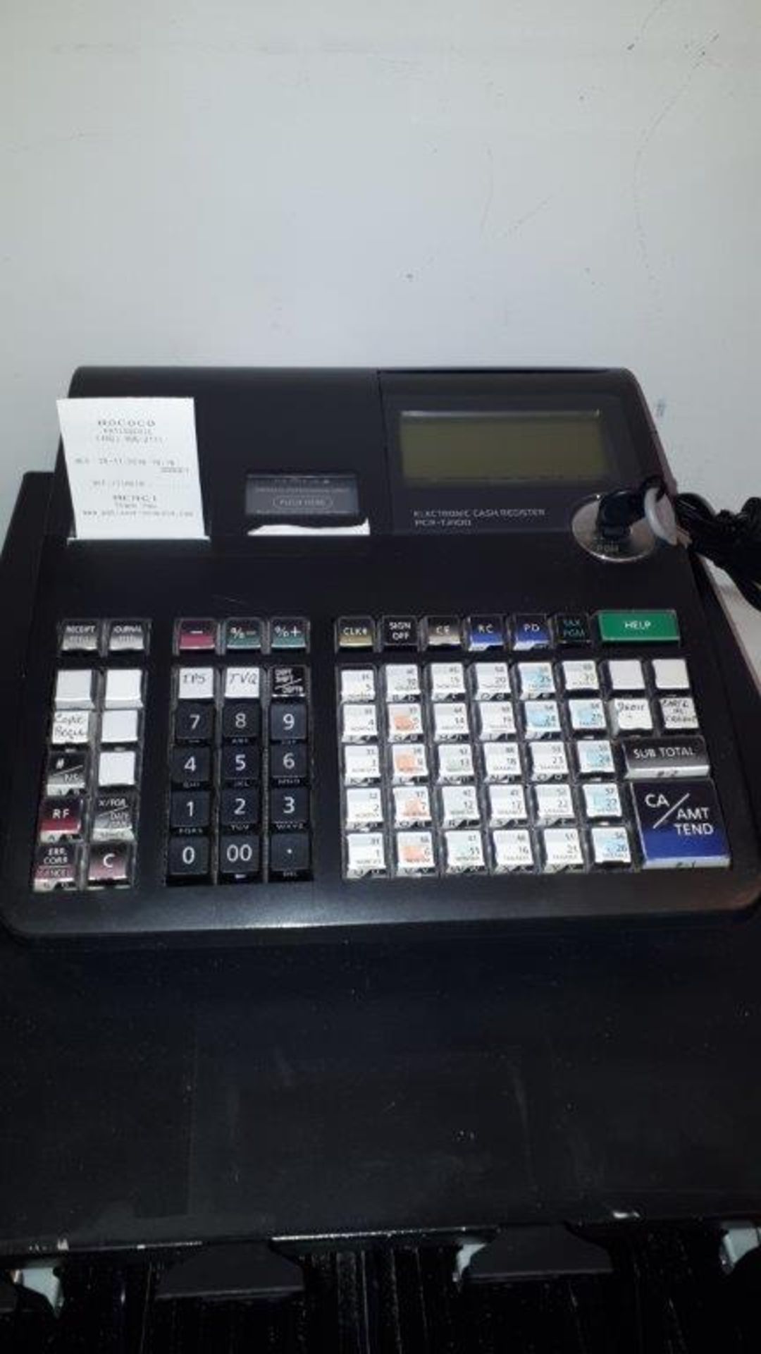 PCR-T2100 Cash register Casio - Image 2 of 2