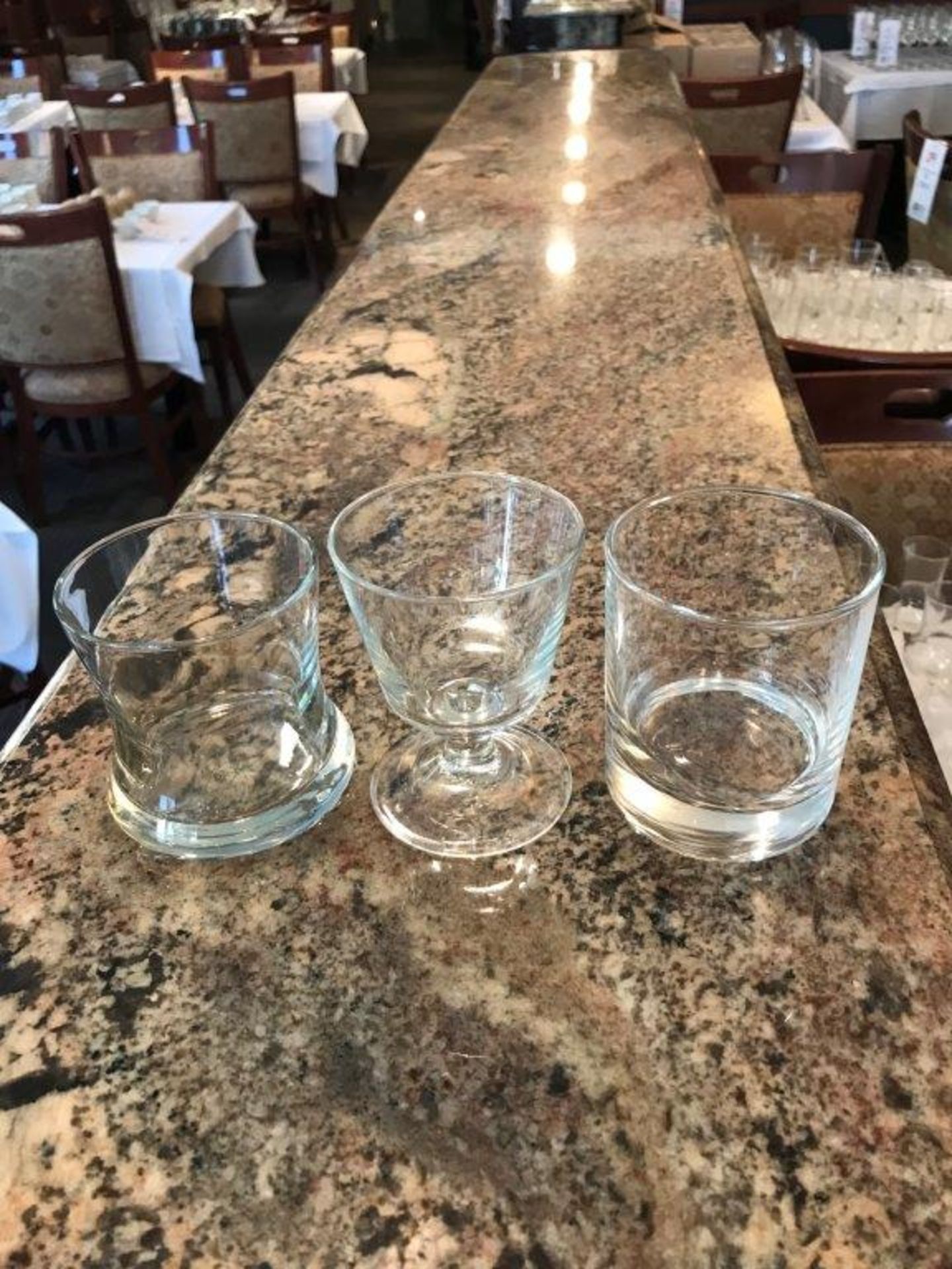 Assorted glasses