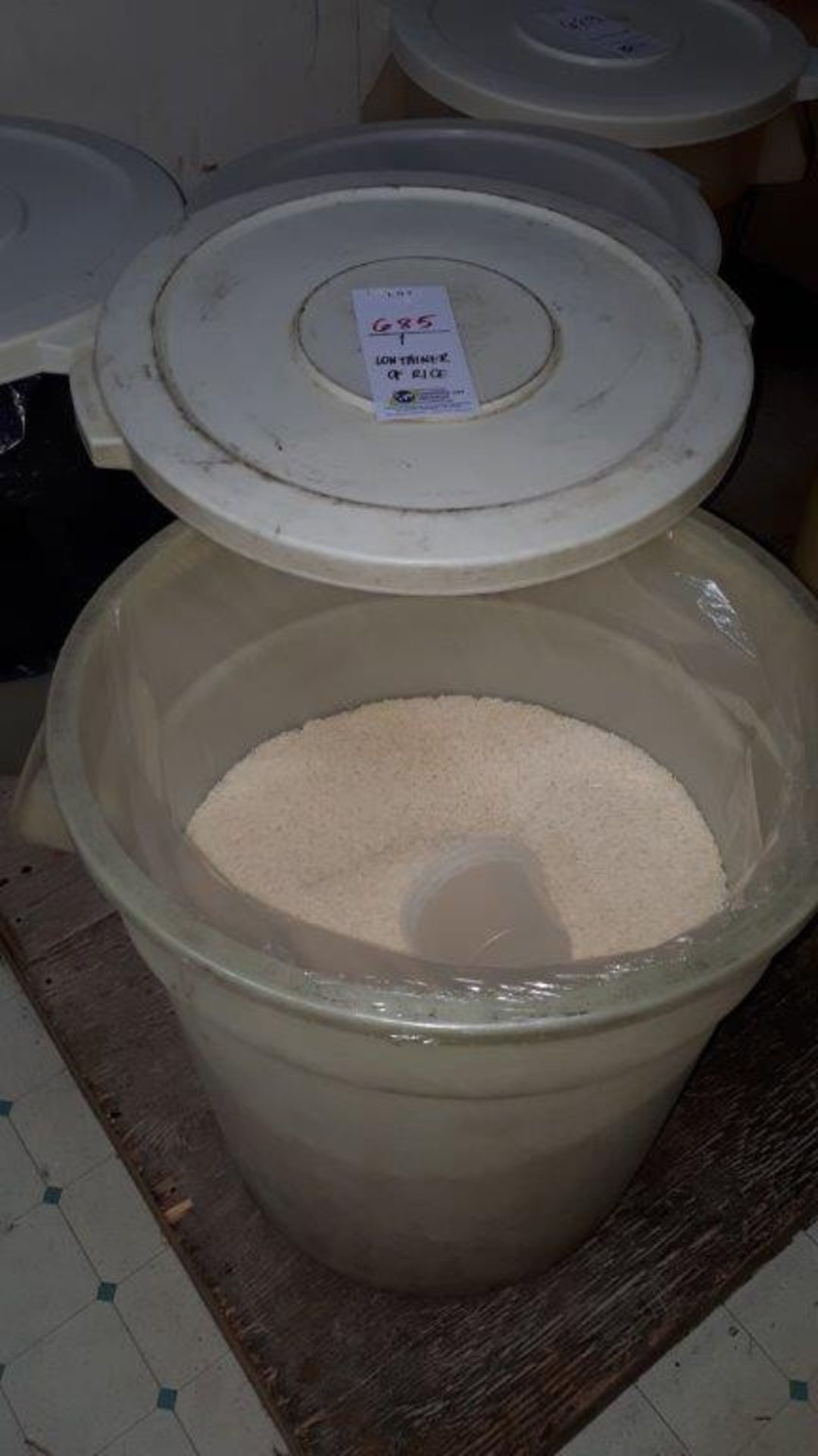 Container of rice