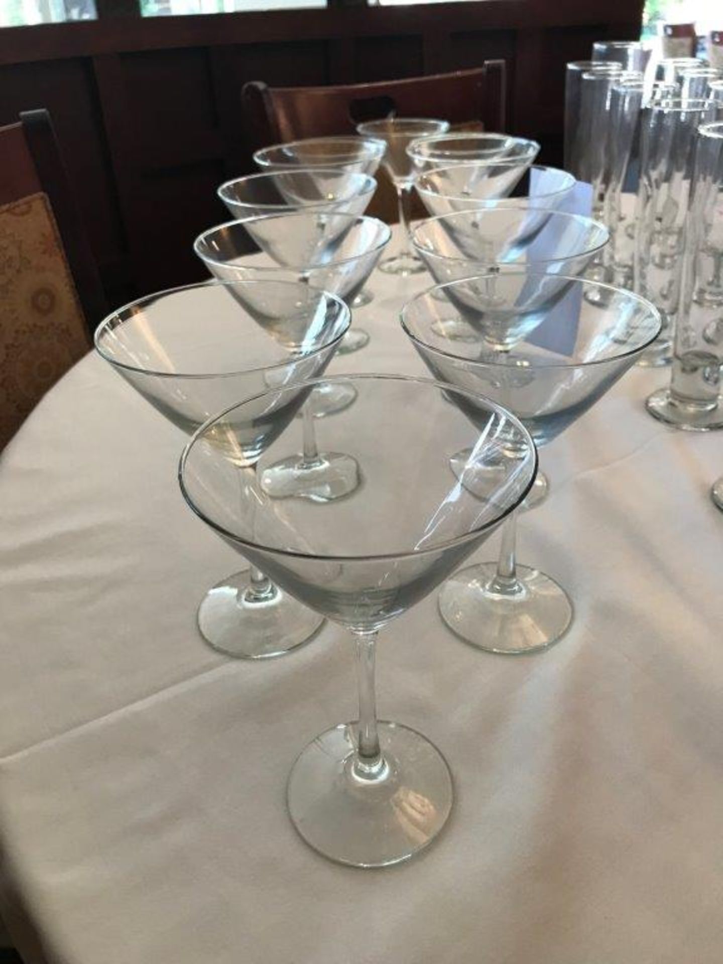 Assorted glasses-martini