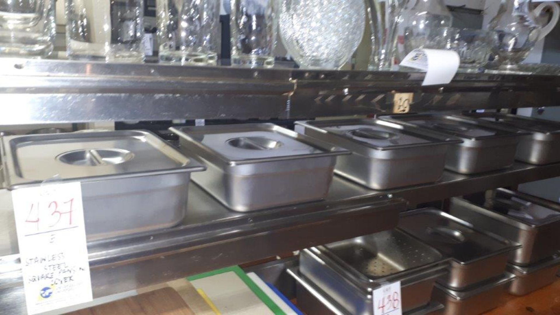 Stainless steel square pans w/covers