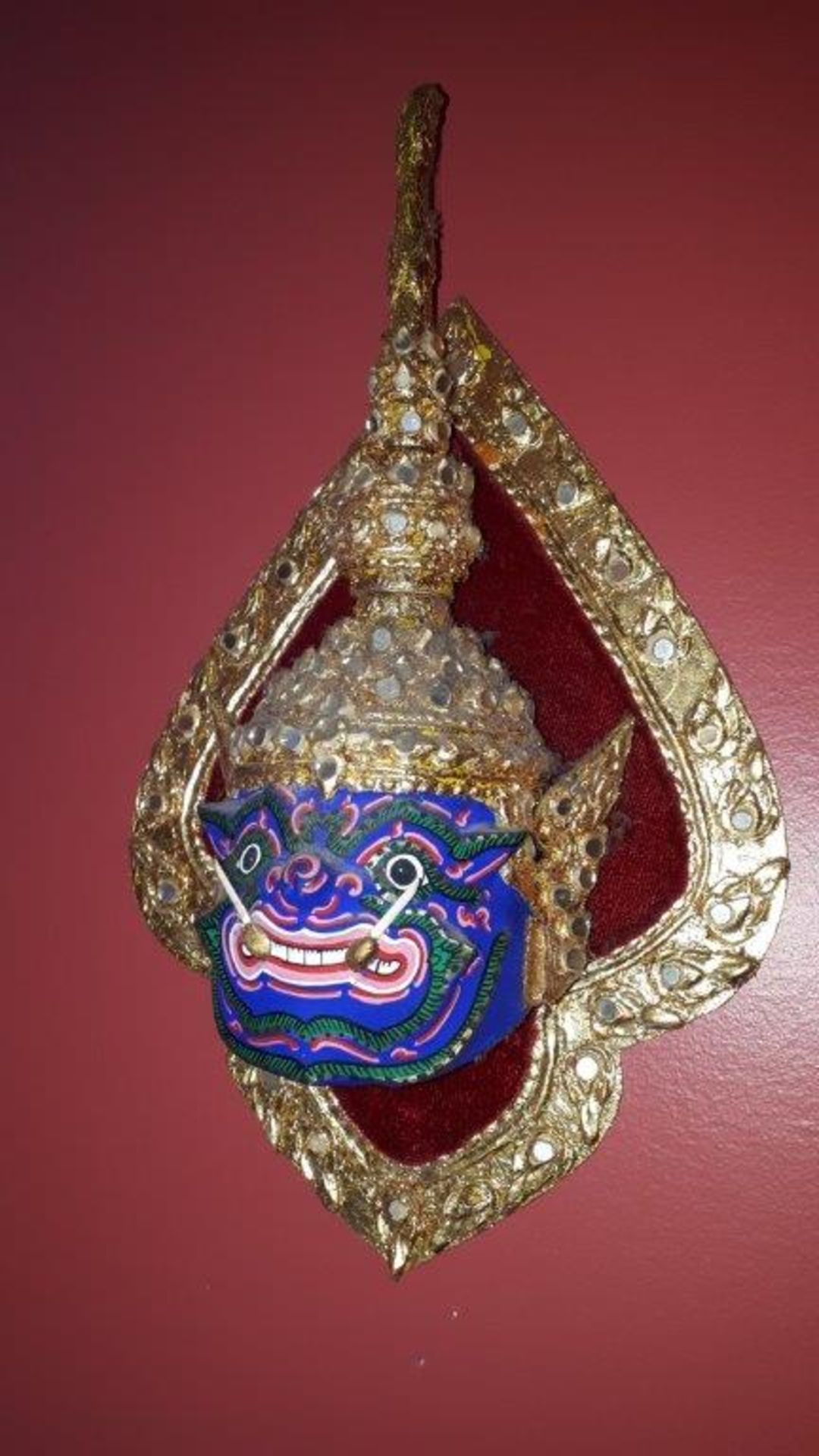 Asian art-deco masks - Image 2 of 3