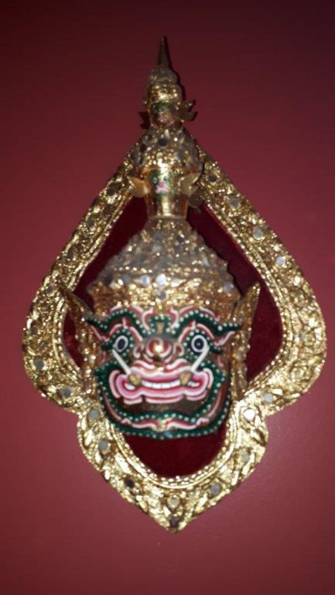 Asian art-deco masks - Image 3 of 3