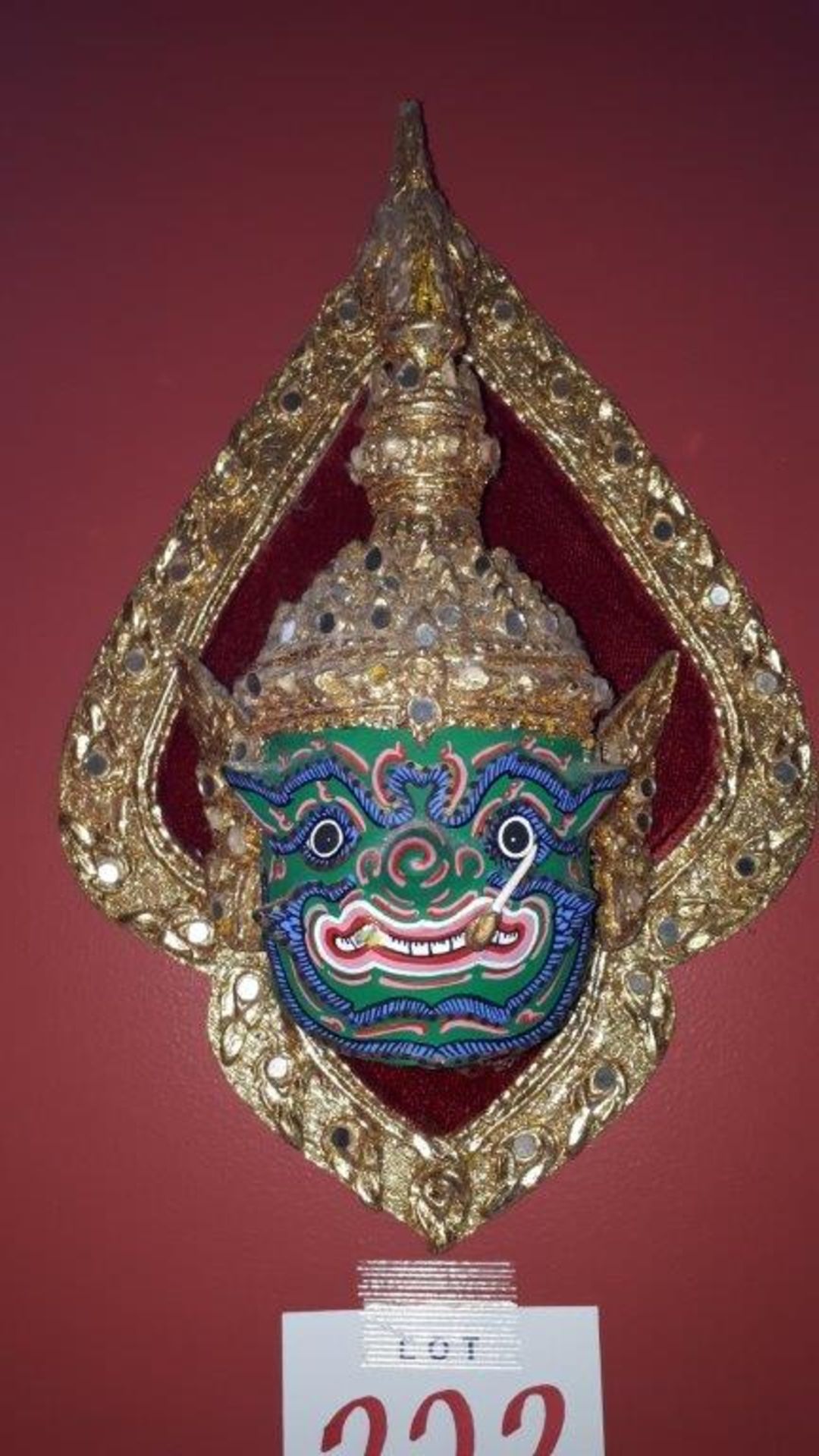 Asian art-deco masks