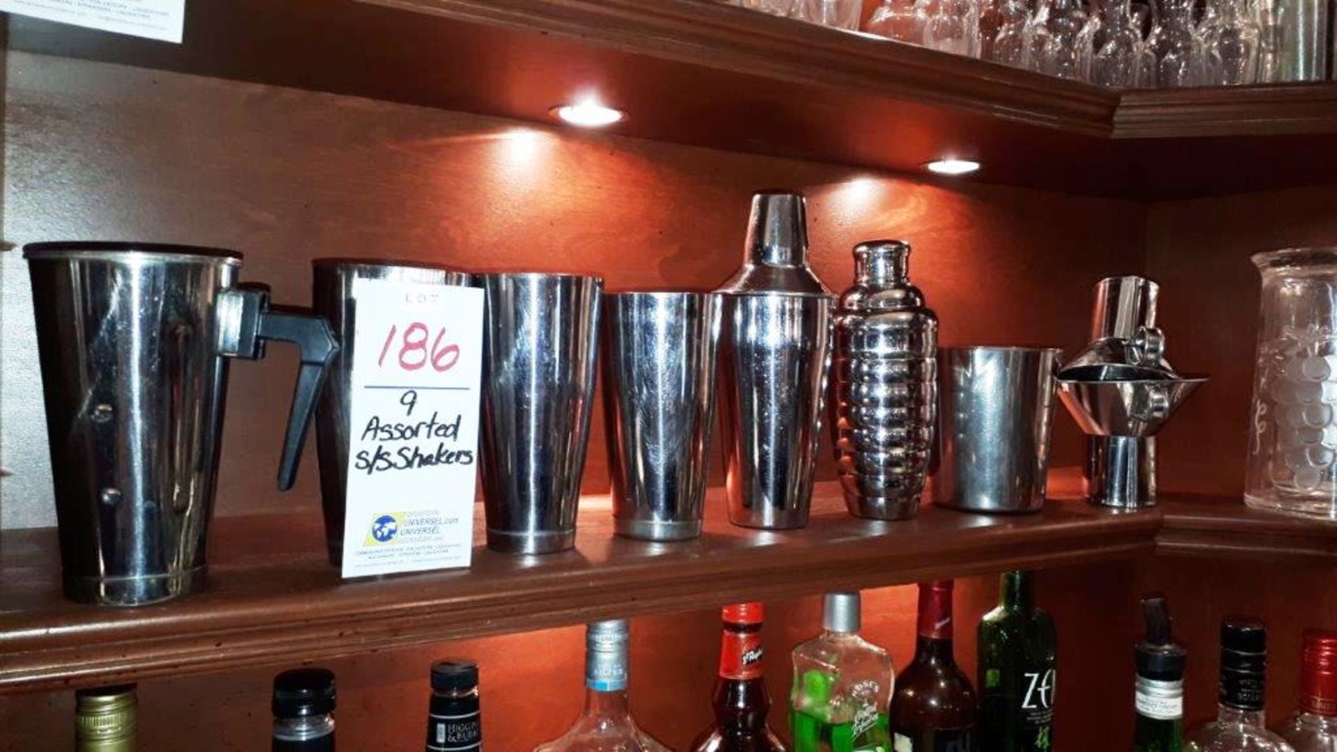 Assorted stainless shakers