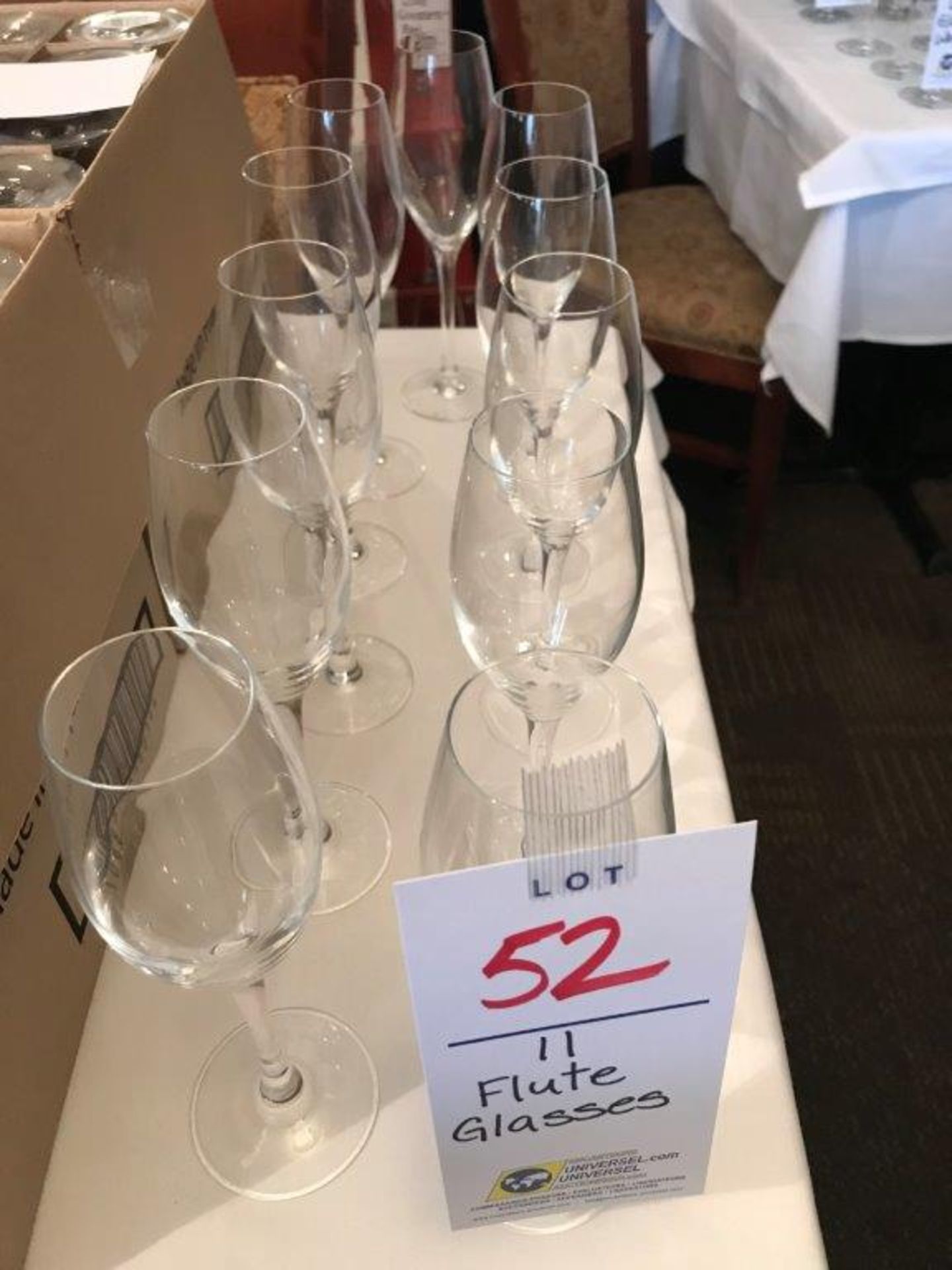 Flute glasses - Image 2 of 2