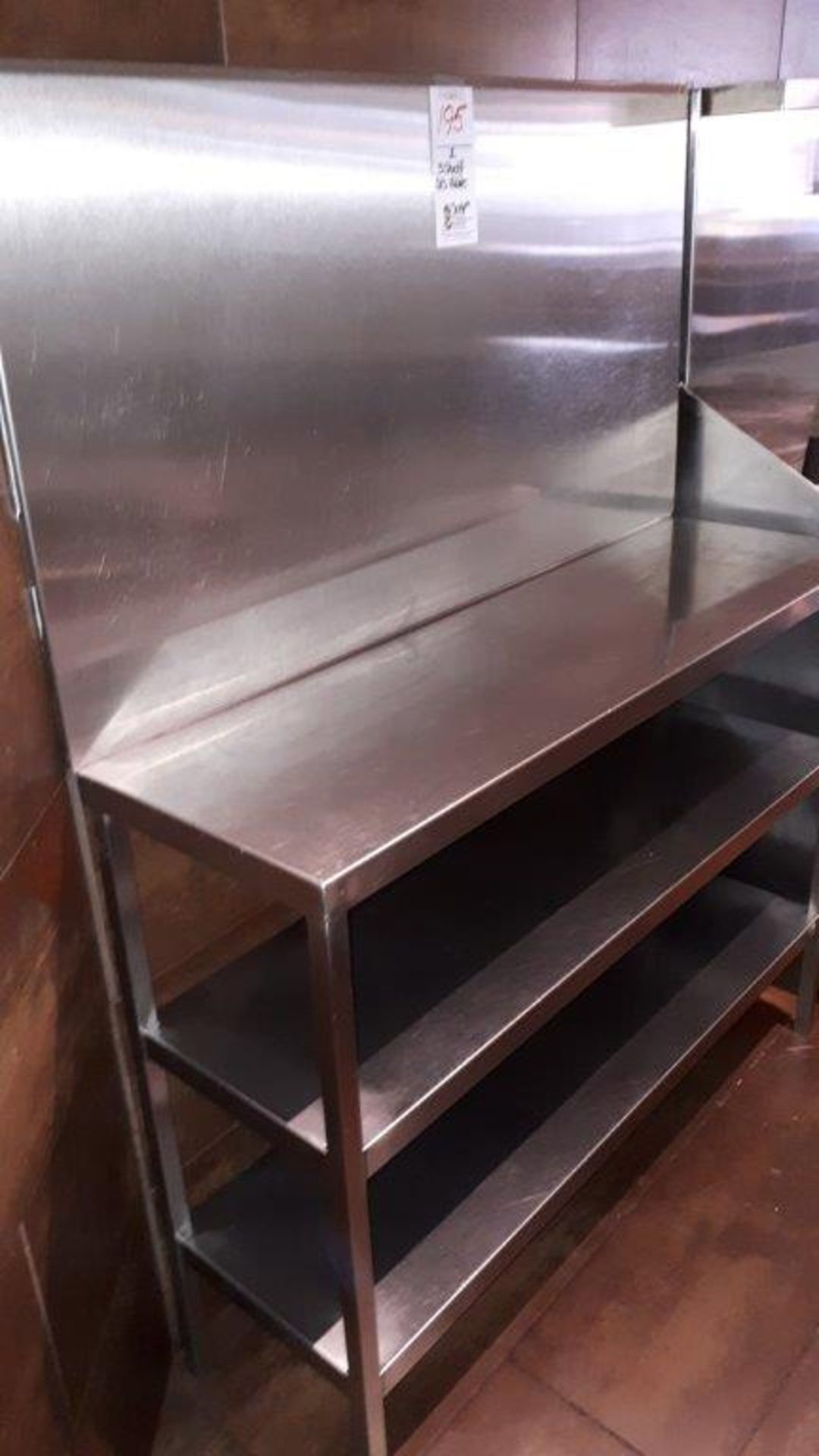 3-shelf Stainless steel table,46”x14”