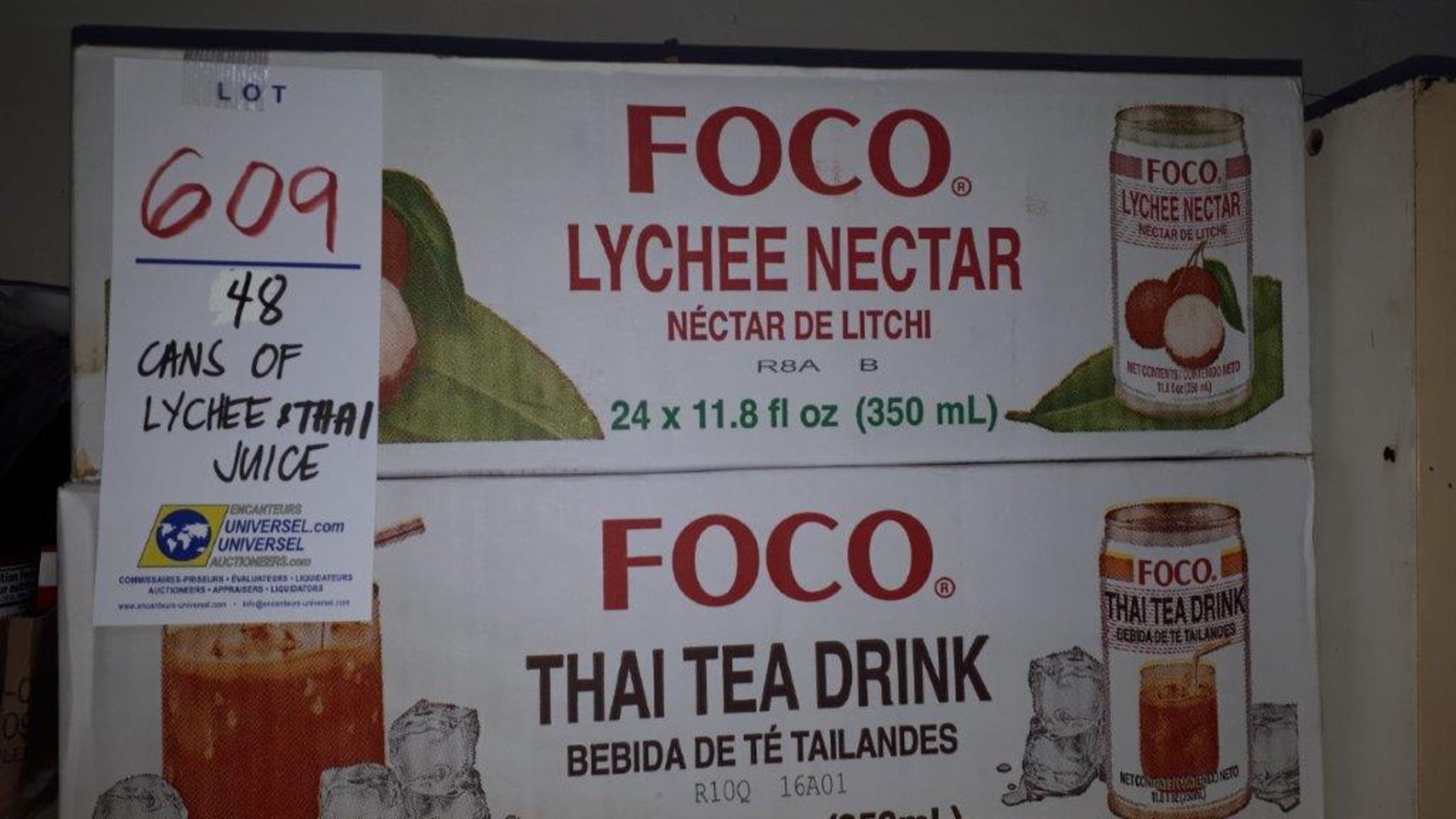 Foco lychee nectar & Thai tea drink