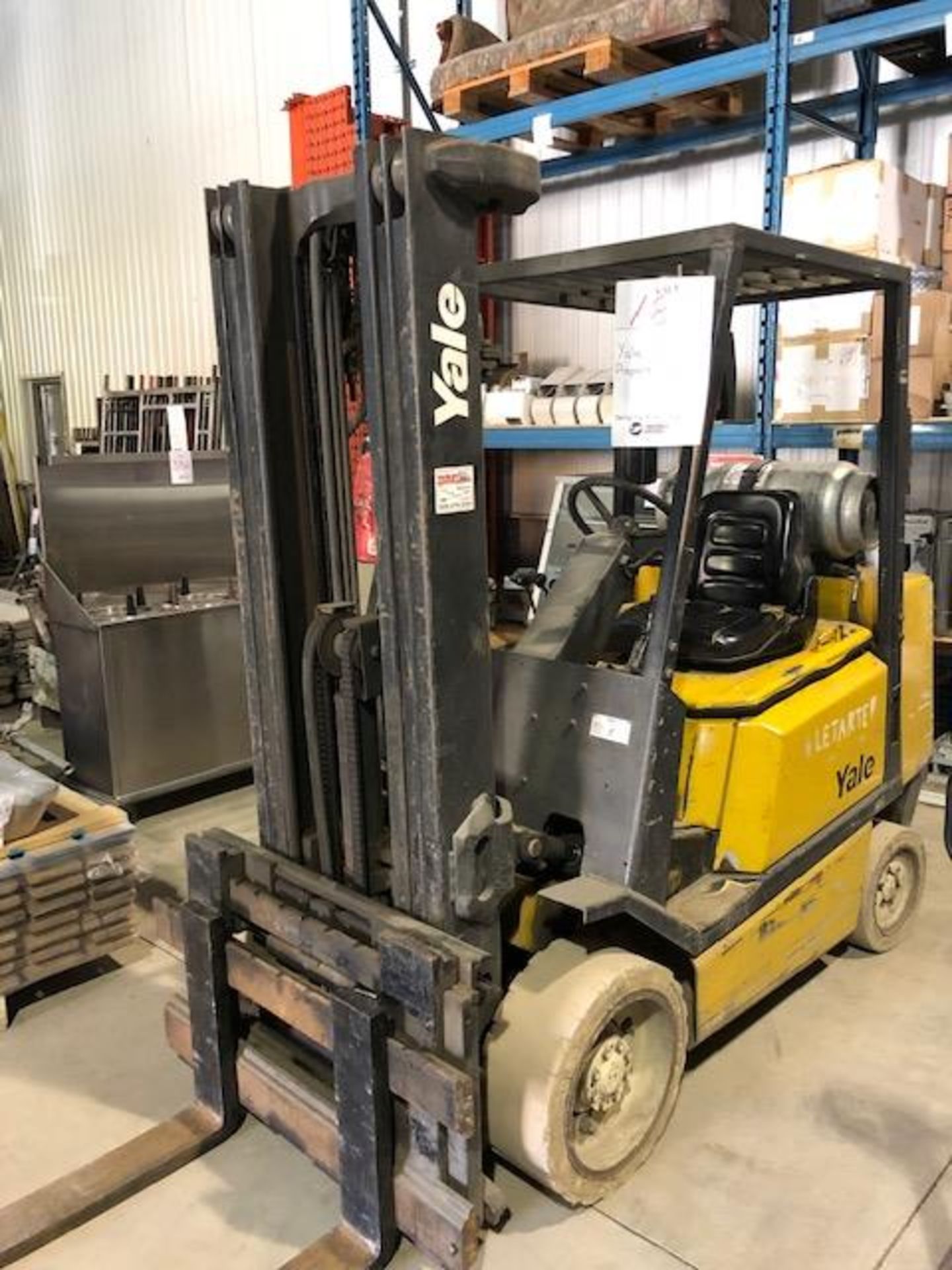 Yale 5000lbs Propane Fork Lift serial no: E187V05685V