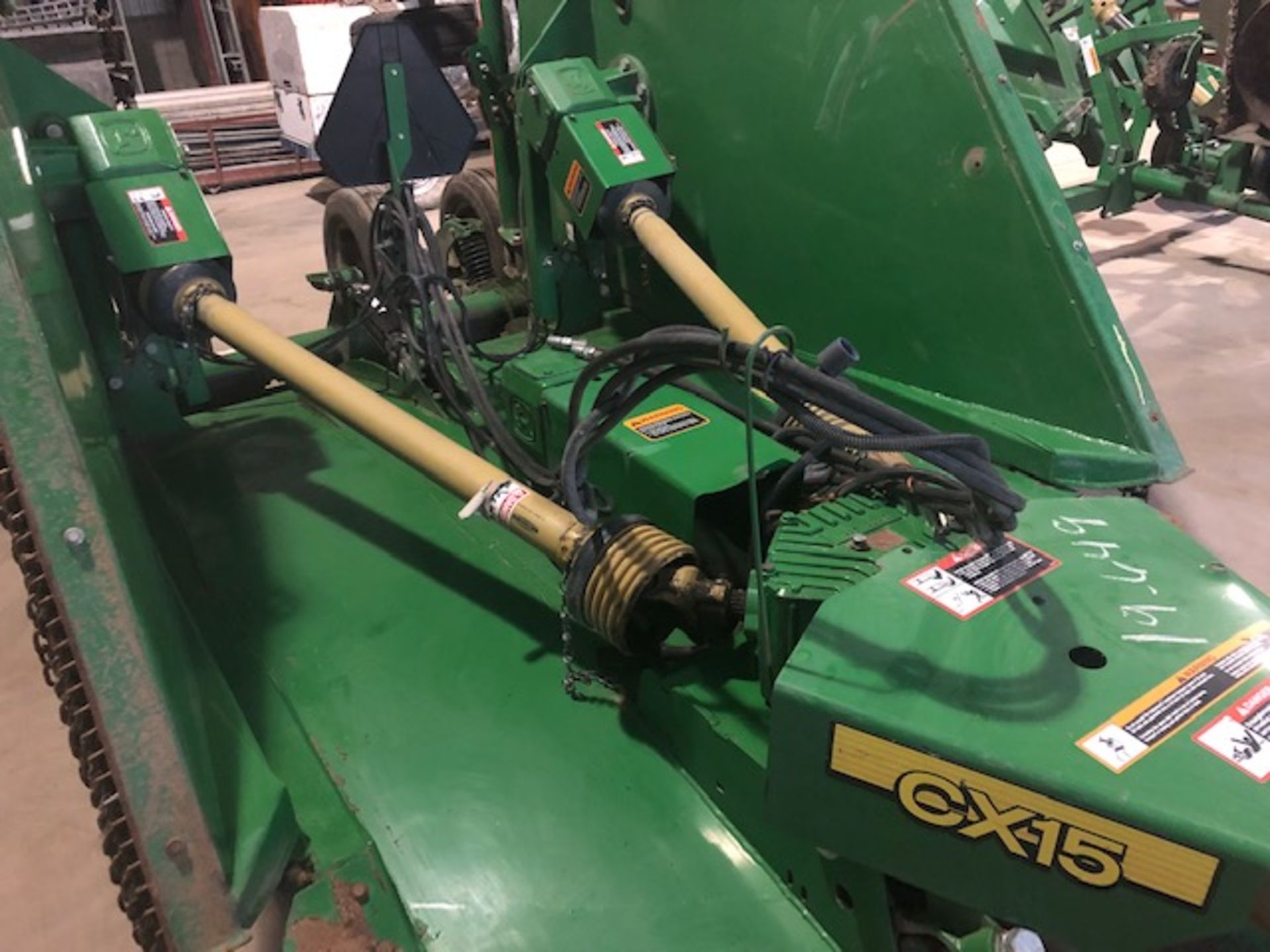 (2017) CX15 John Deere Flex-Wing Rotary cutter Pull type self-leveling hitch clevis. - Image 6 of 7