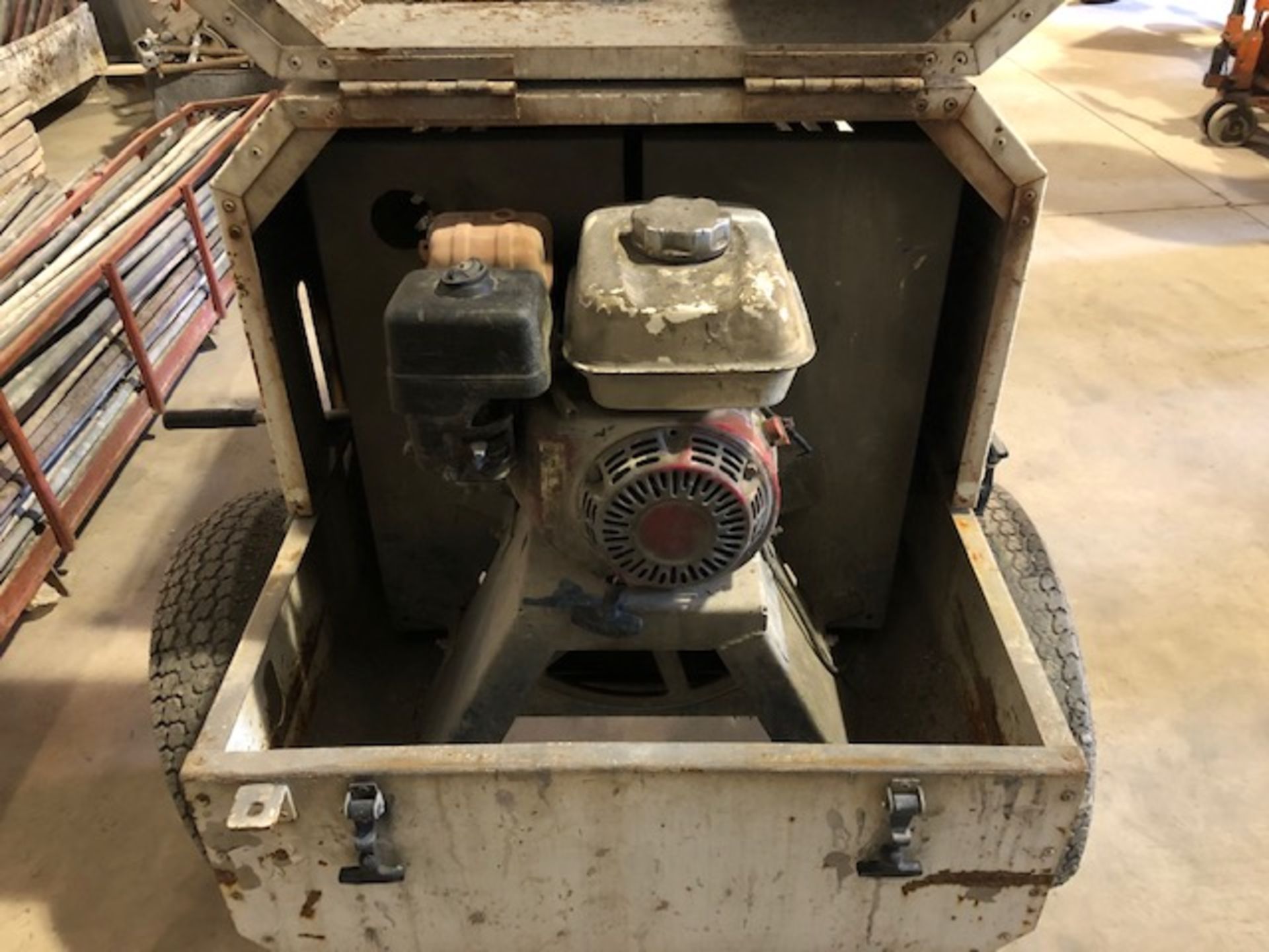 Mobile Cement Mixer w/Honda motor - Image 3 of 3