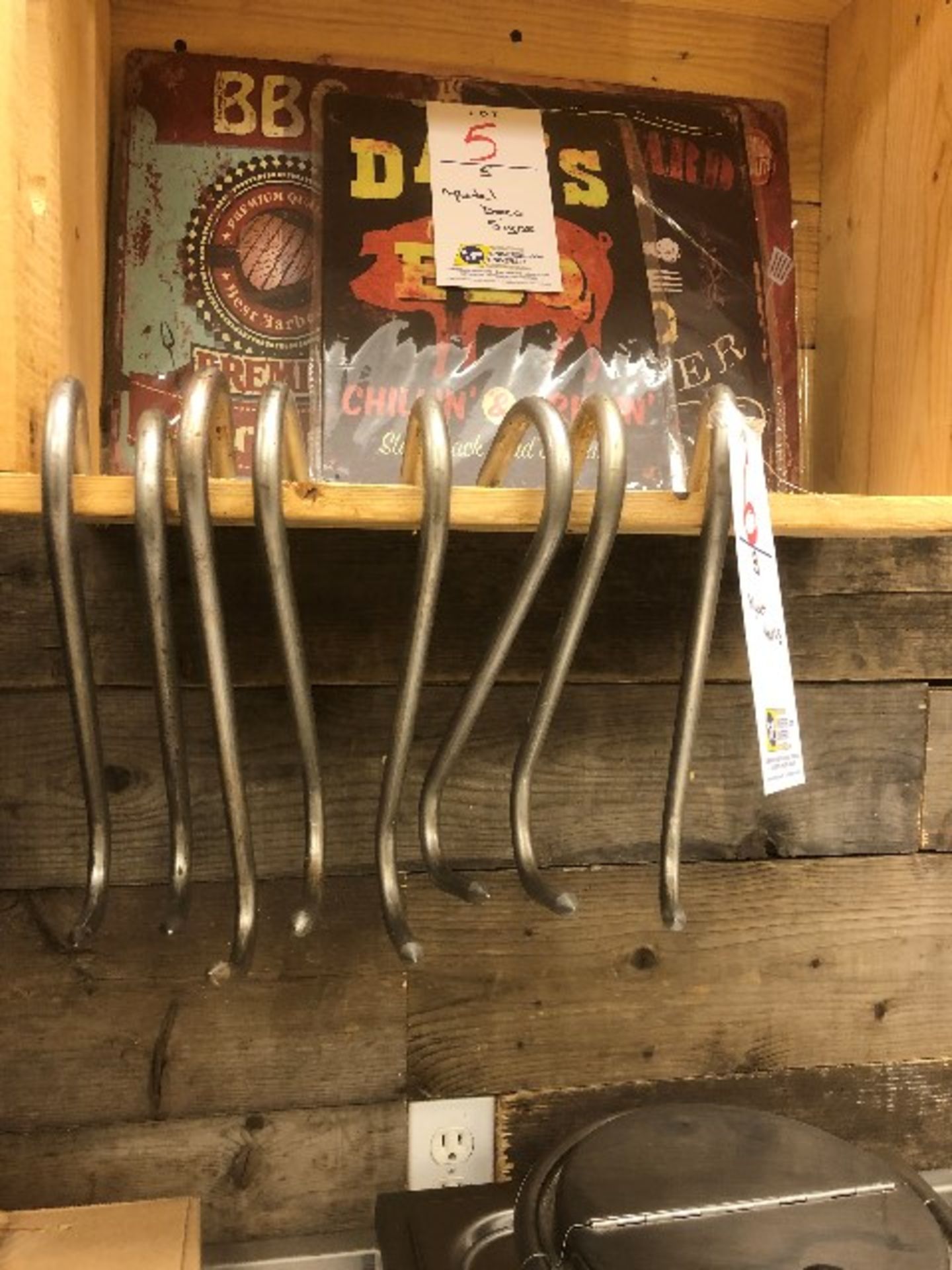 LOT: Meat hooks,8 pcs