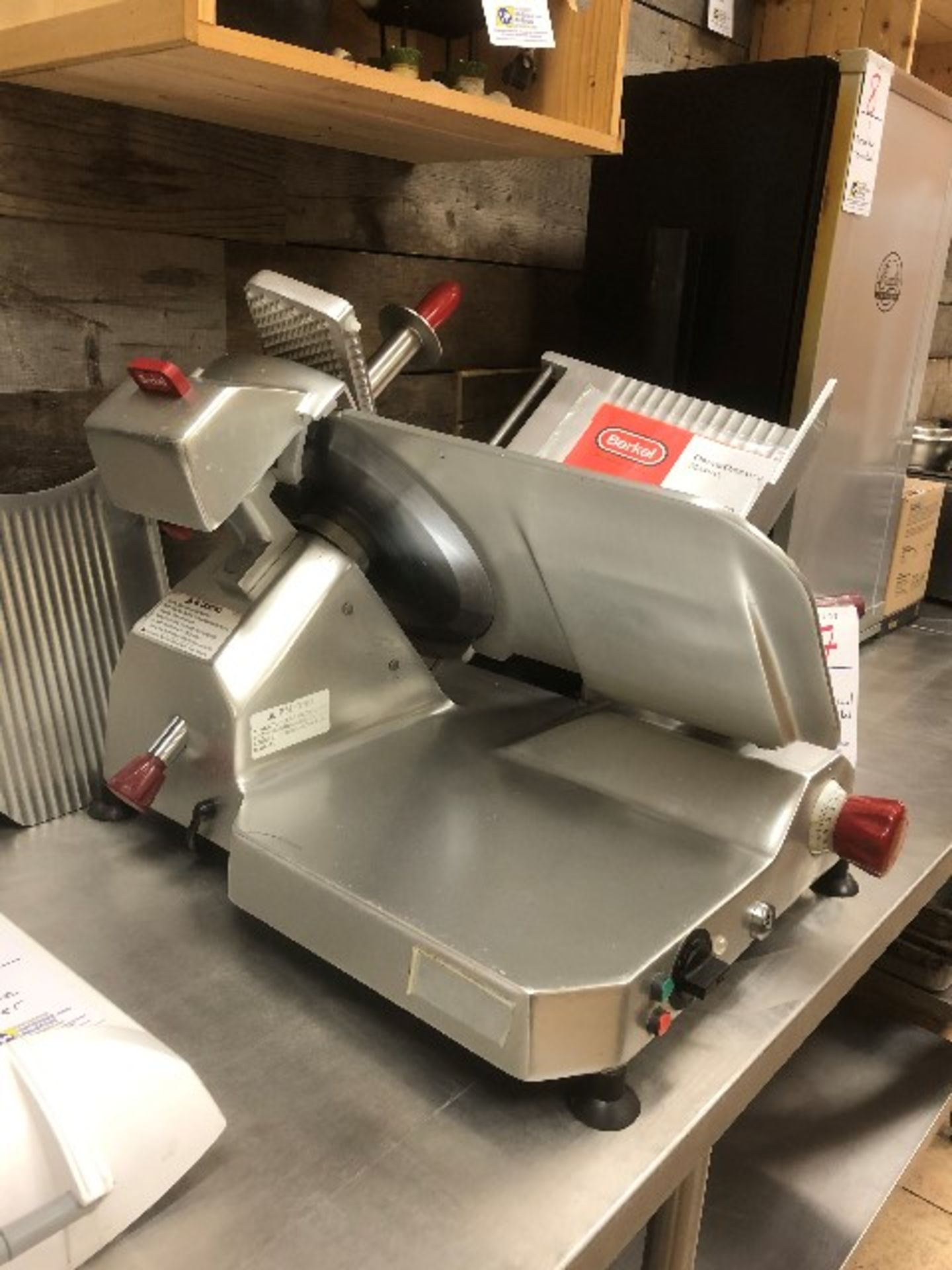 Commercial stainless steel Berkel slicer