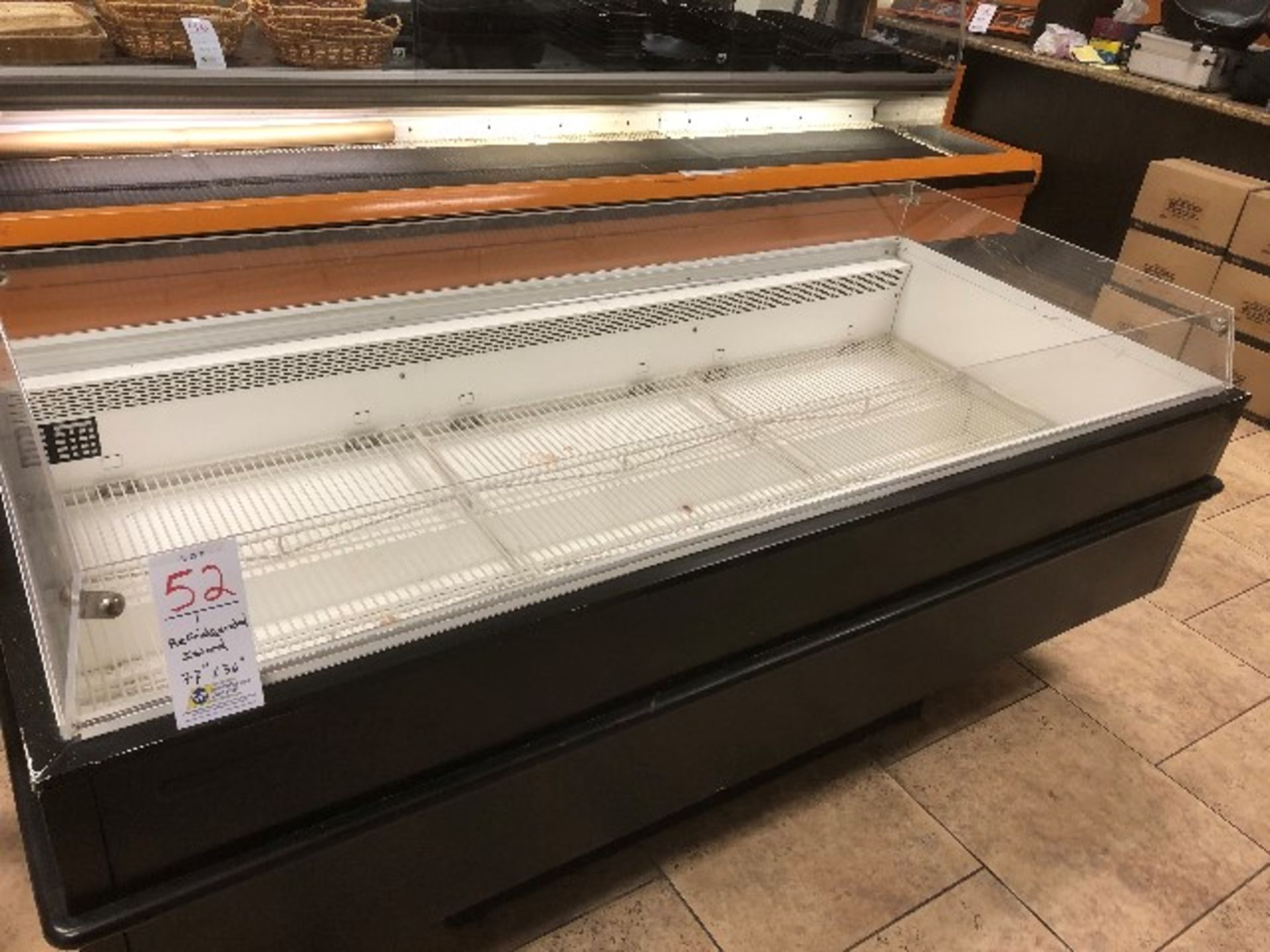 Refrigerated island counter 71” x36”