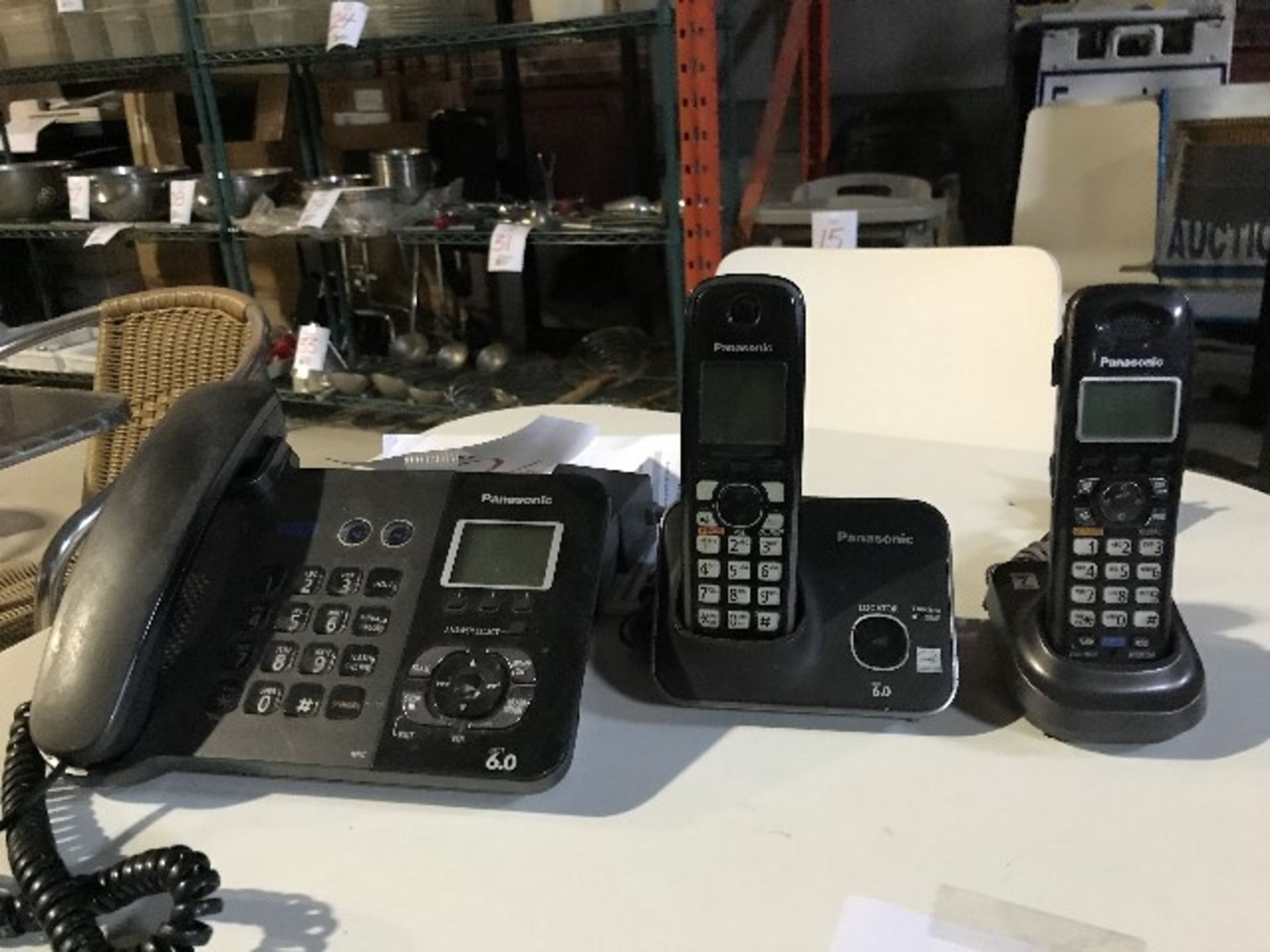 LOT: Panasonic KX-TG9391 Cordless phone system,3pcs