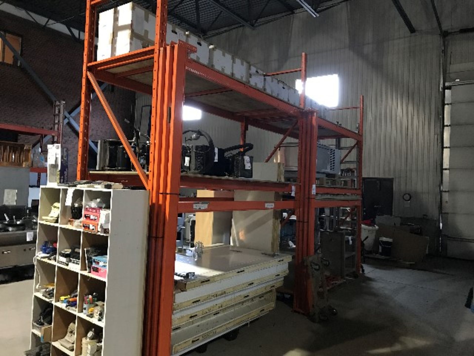 Ready-racking W.109” D.42” H.12ft,2 sections