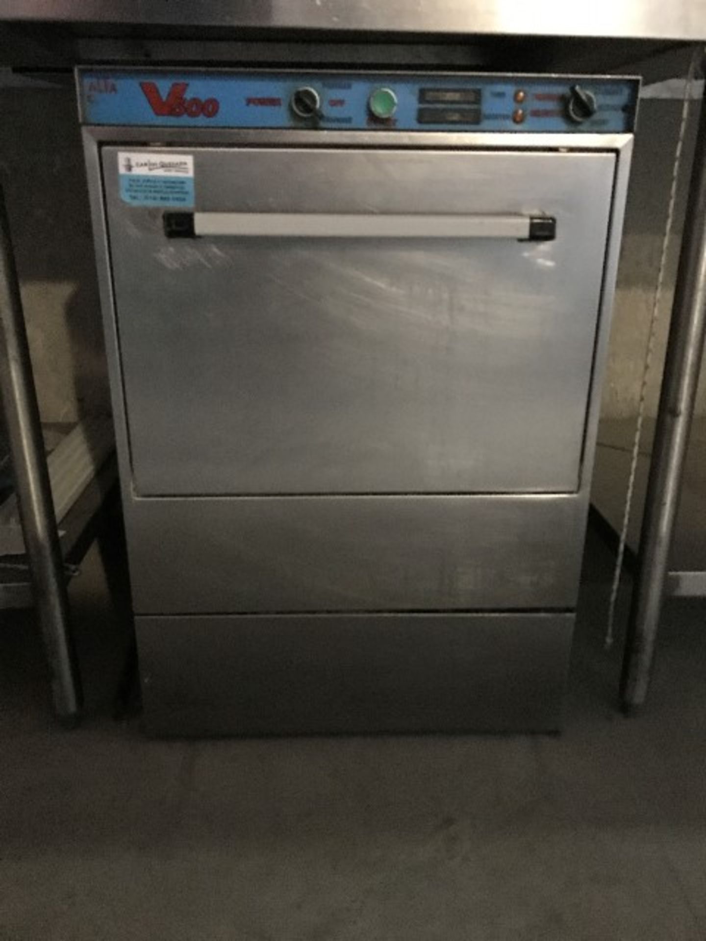 Alpha V500 under the counter dishwasher machine