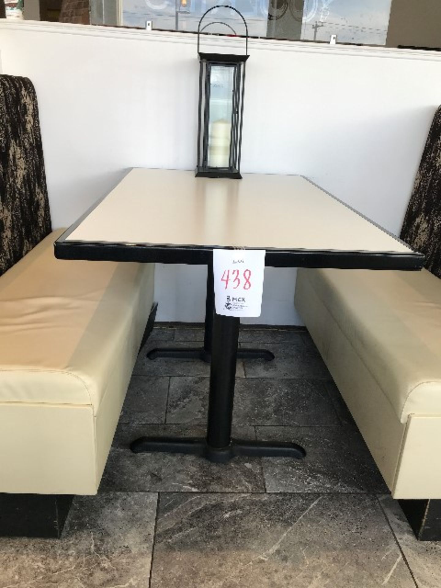 Table,48”x30”,double pedestal base,3pcs